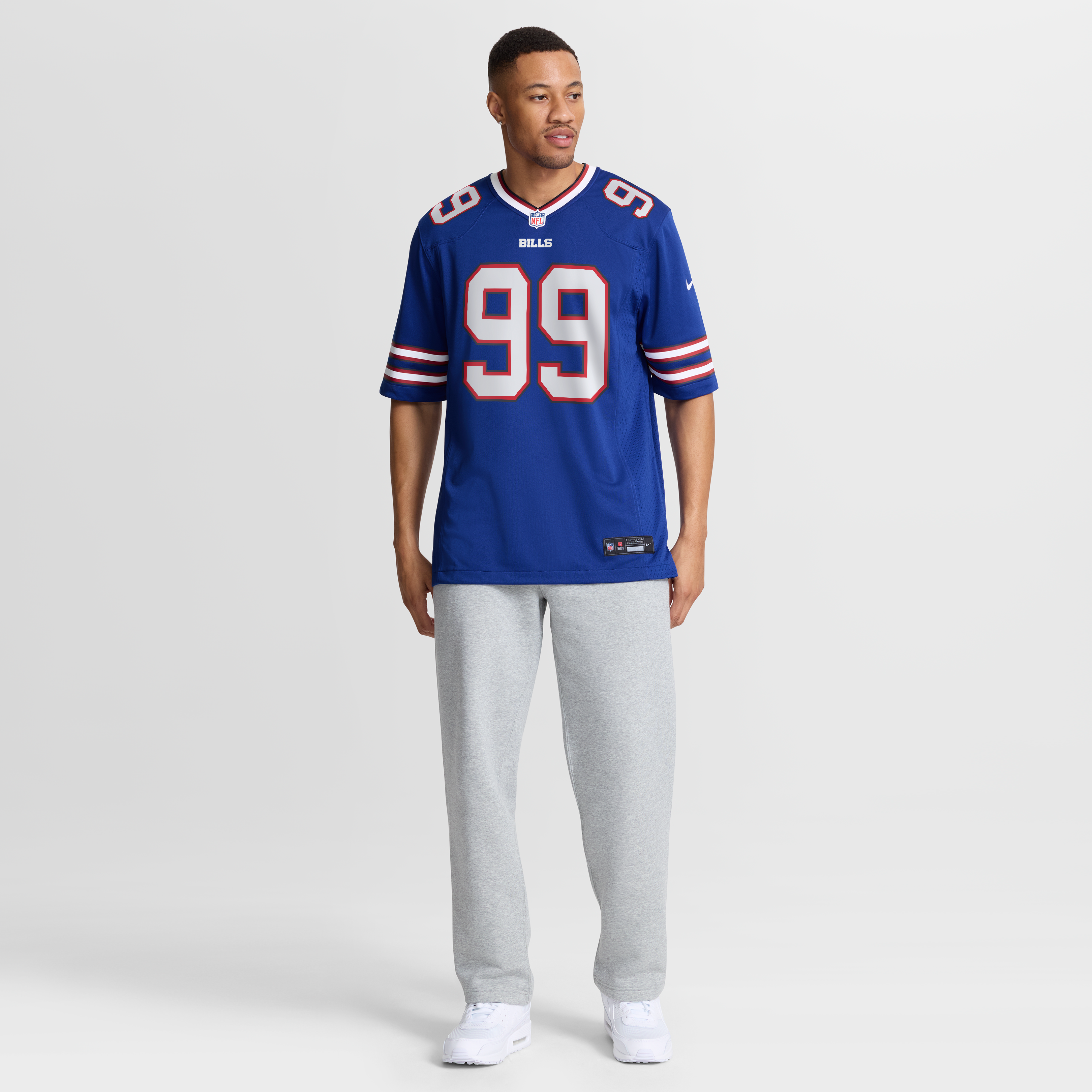 Larry Ogunjobi Buffalo Bills Team Game Jersey - Royal - Image 8