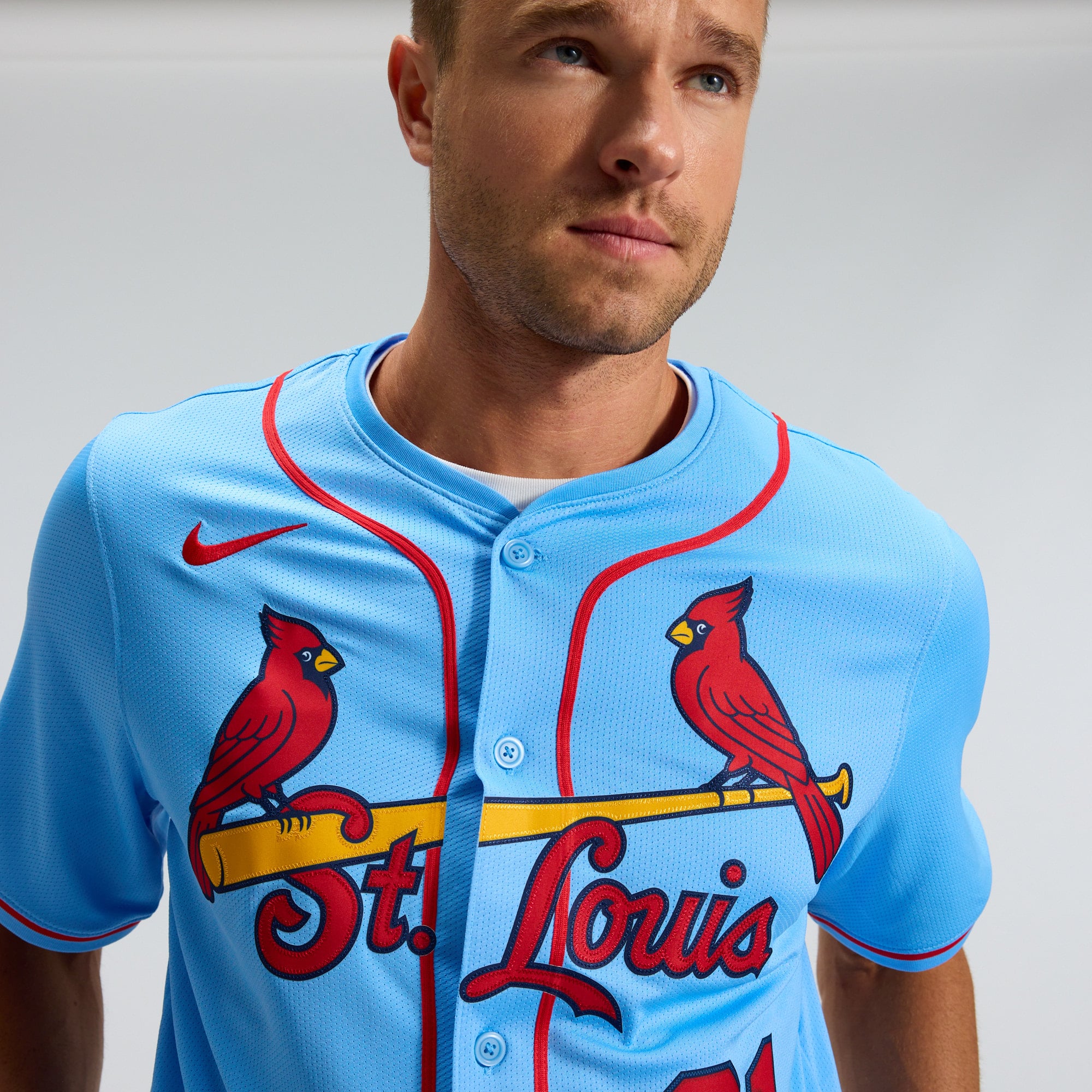 Lars Nootbaar St. Louis Cardinals Alternate Limited Jersey - Light Blue - Image 12