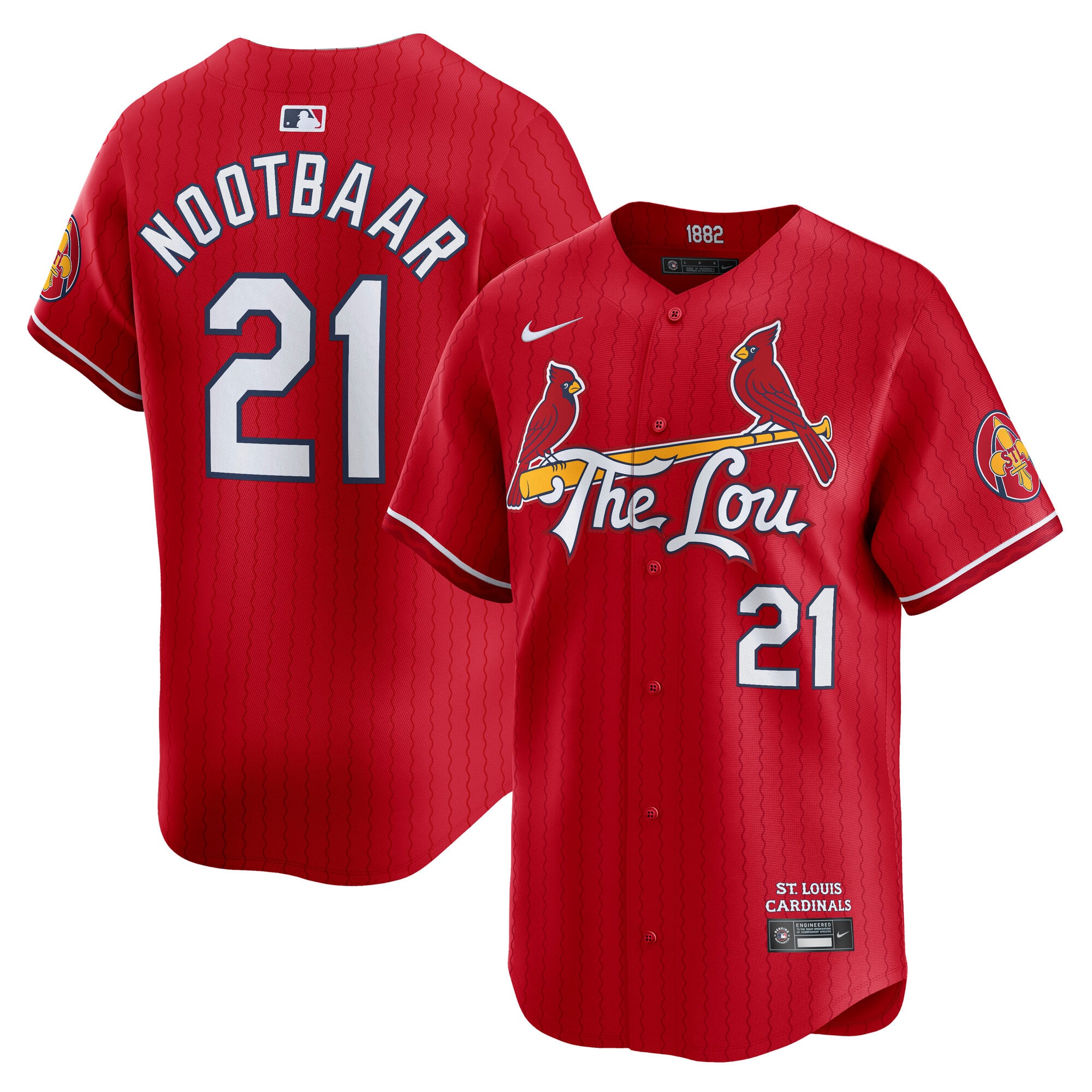 Lars Nootbaar St. Louis Cardinals City Connect Limited Jersey - Red - Image 2