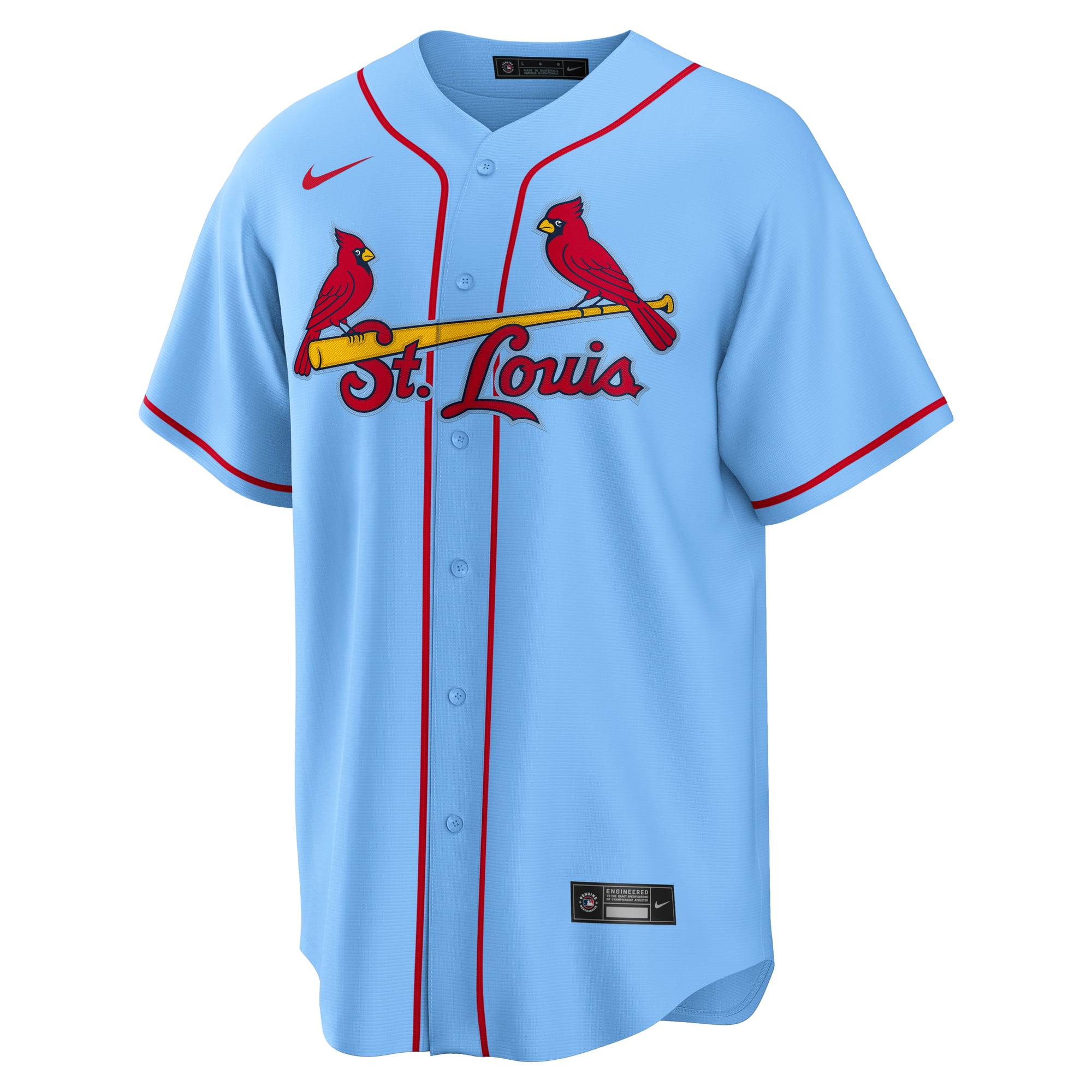 Lars Nootbaar St. Louis Cardinals Home Jersey - Light Blue - Image 3