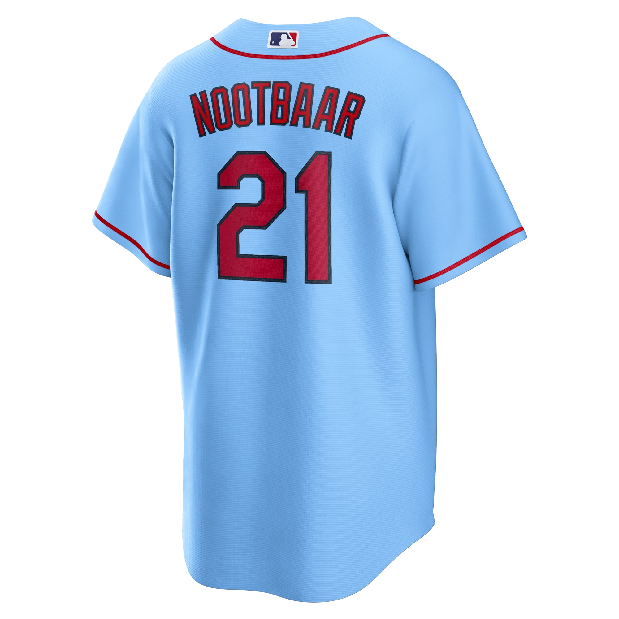 Lars Nootbaar St. Louis Cardinals Home Jersey - Light Blue - Image 4