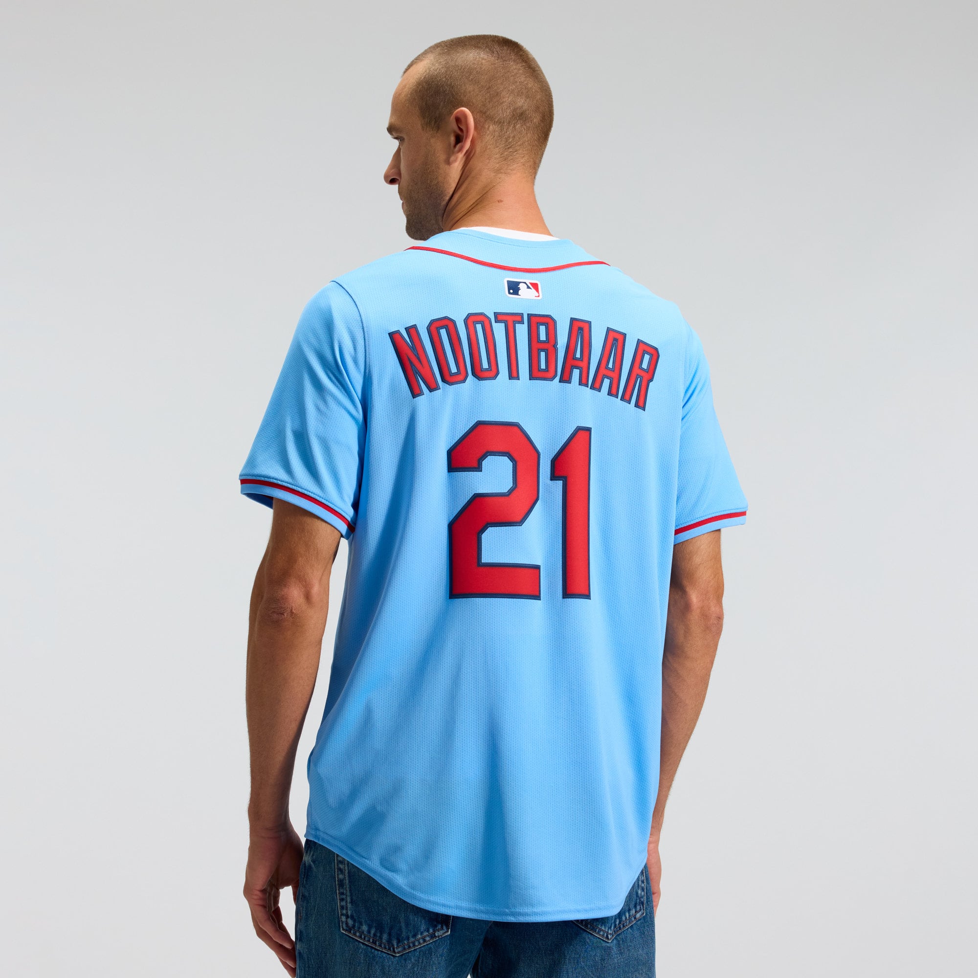 Lars Nootbaar St. Louis Cardinals Home Limited Player Jersey - Light Blue - Image 5
