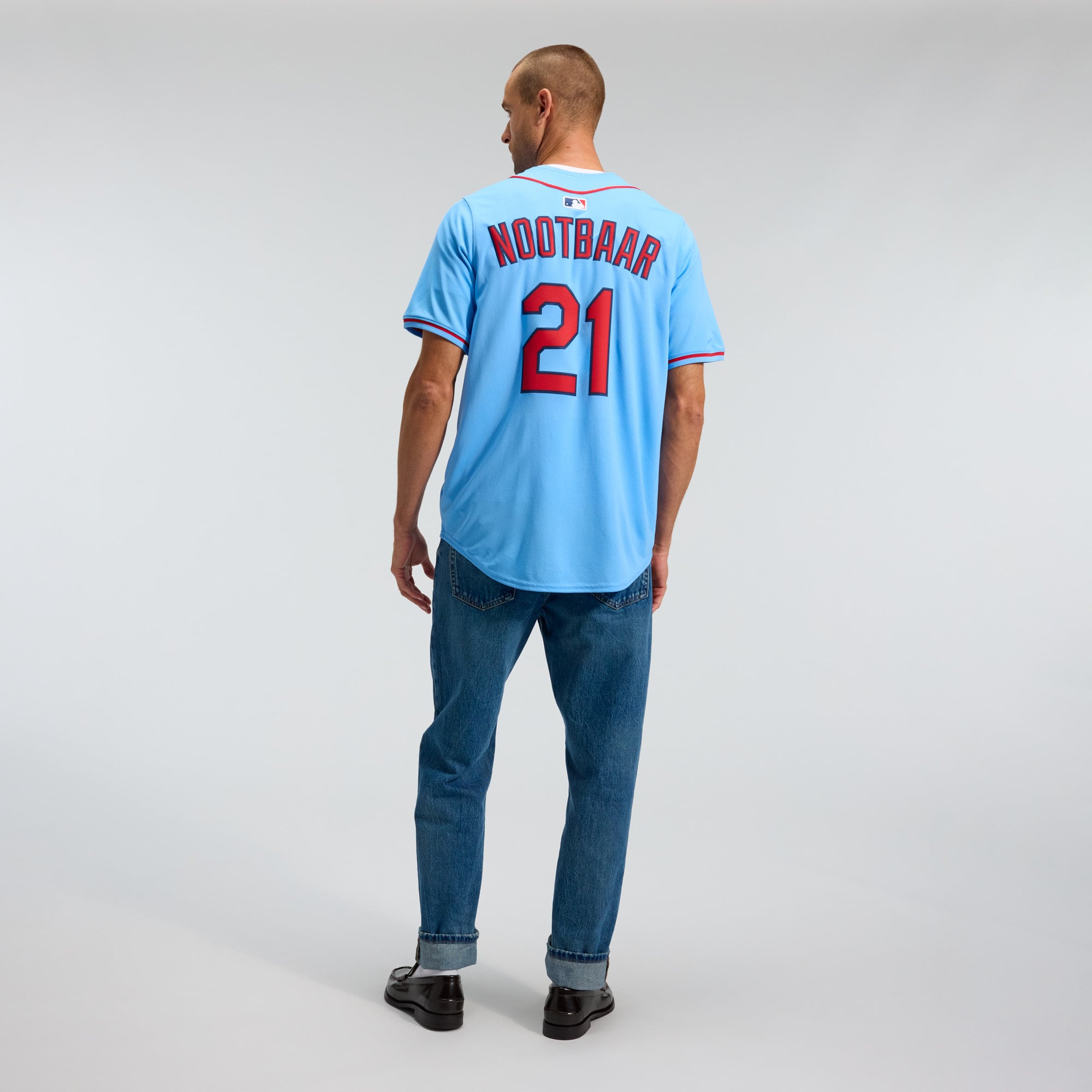 Lars Nootbaar St. Louis Cardinals Home Limited Player Jersey - Light Blue - Image 7