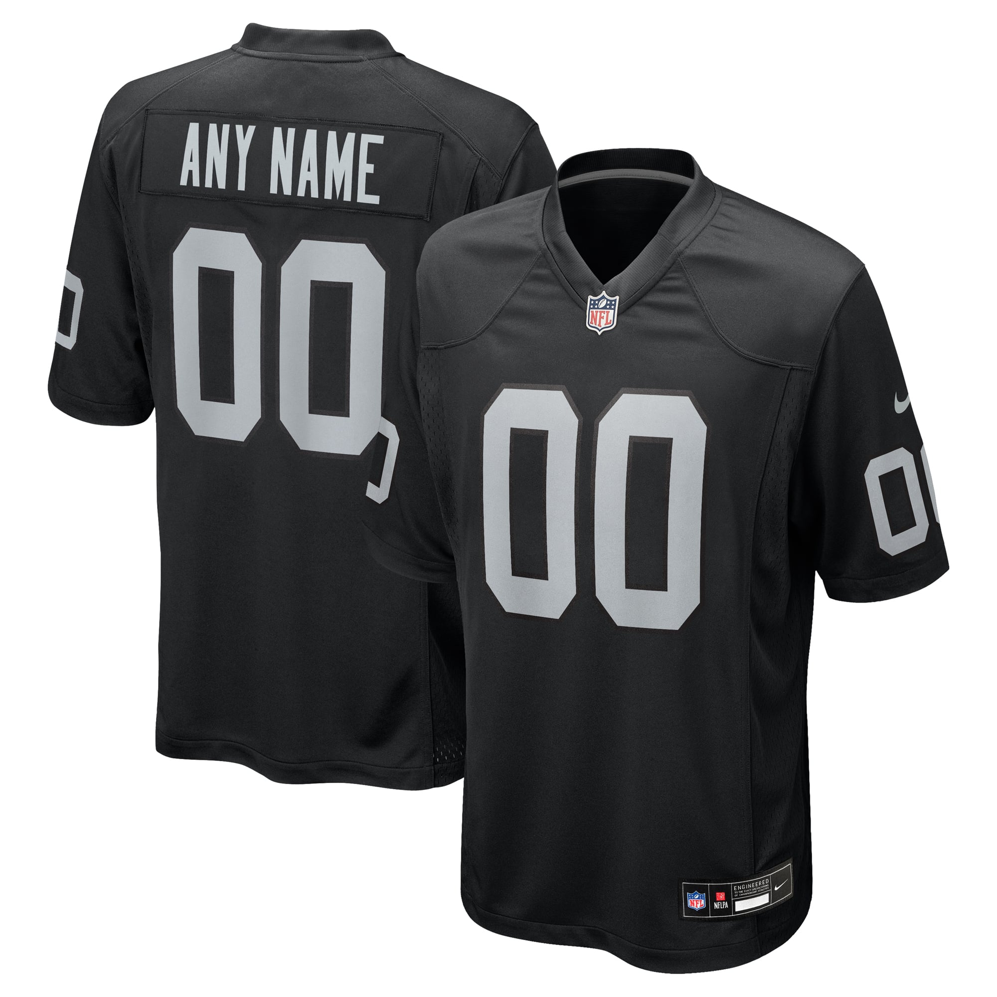 Las Vegas Raiders Custom Game Jersey - Black
