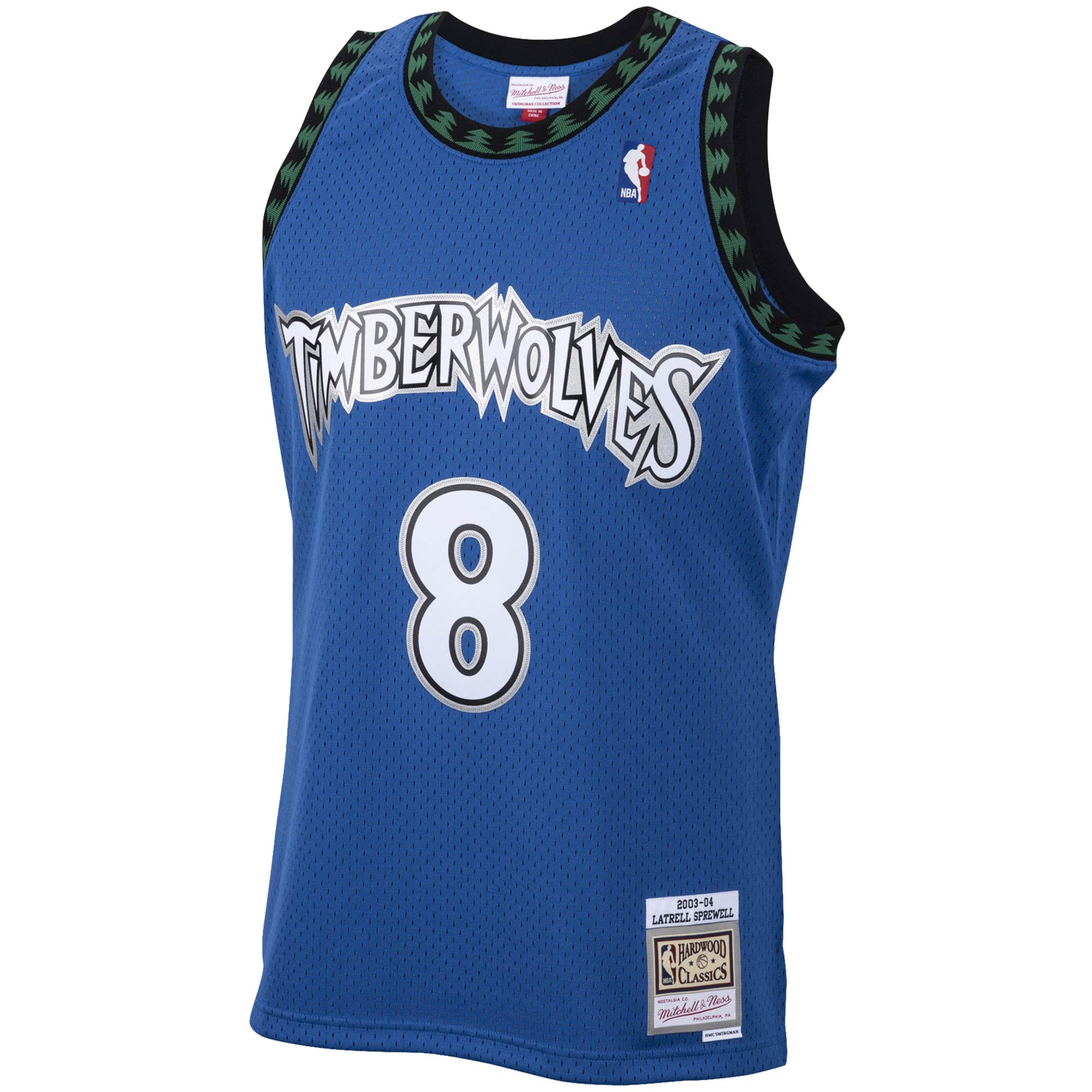 Latrell Sprewell Minnesota Timberwolves 2003/04 Hardwood Classics Swingman Jersey - Blue - Image 3