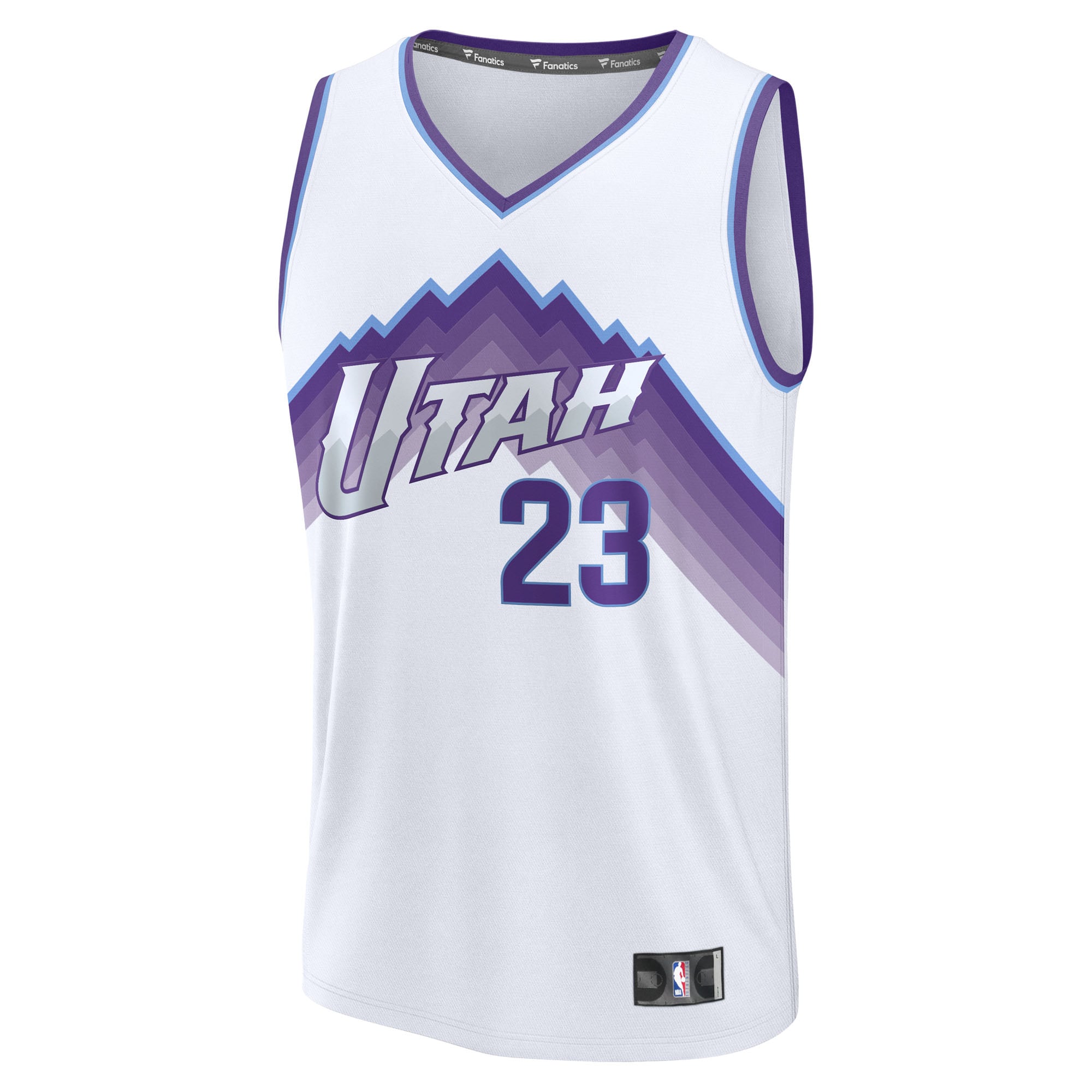 Lauri Markkanen Utah Jazz Fast Break Player Jersey - Association Edition - White - Image 3