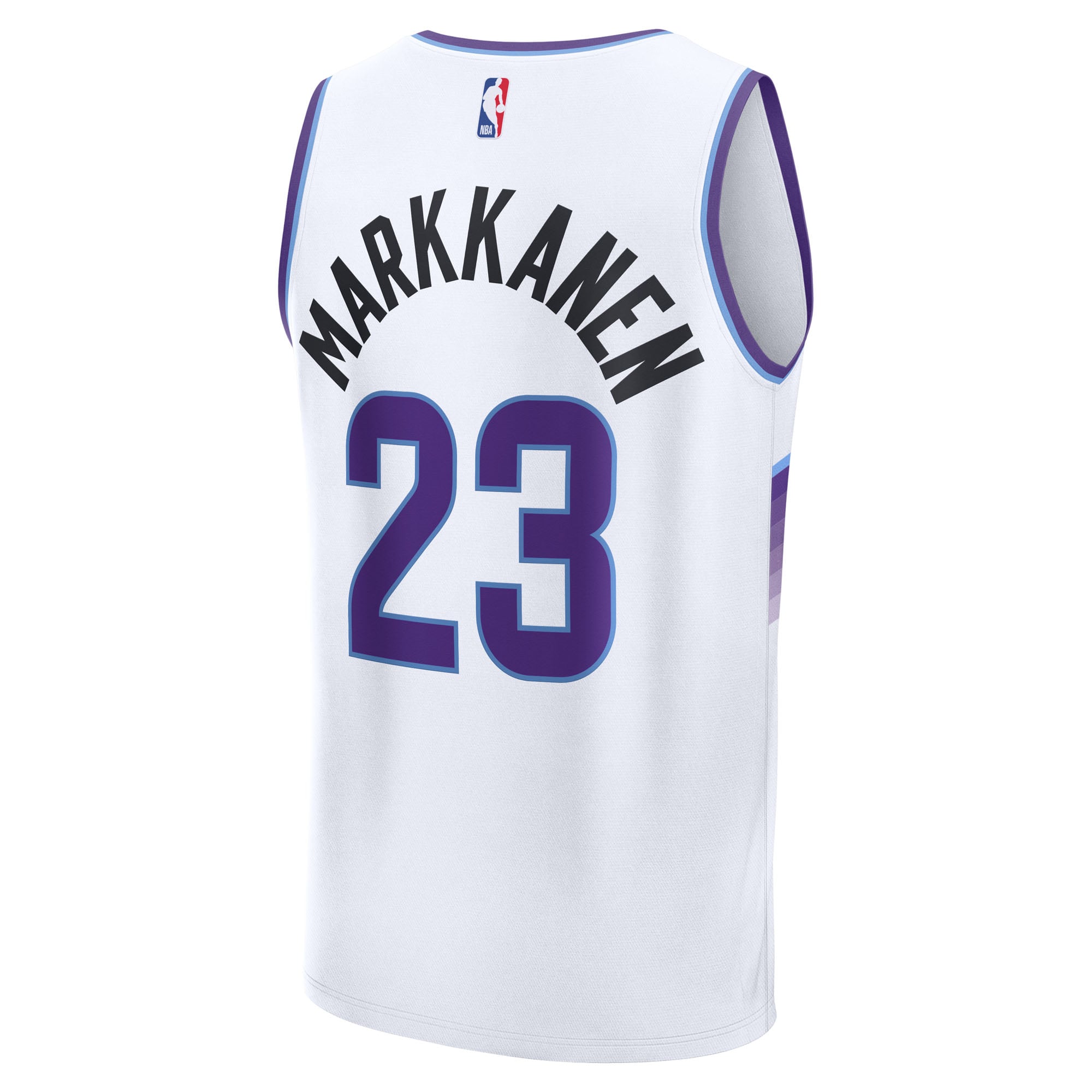 Lauri Markkanen Utah Jazz Fast Break Player Jersey - Association Edition - White - Image 4