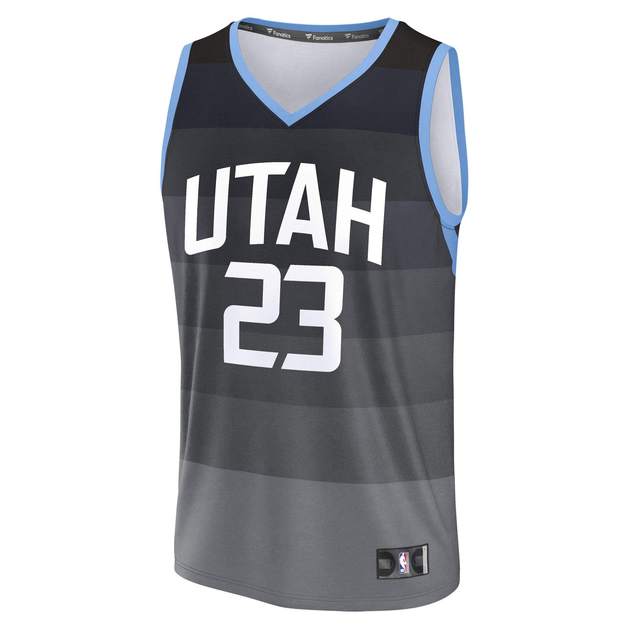 Lauri Markkanen Utah Jazz Youth Fast Break Jersey - City Edition - Black - Image 3