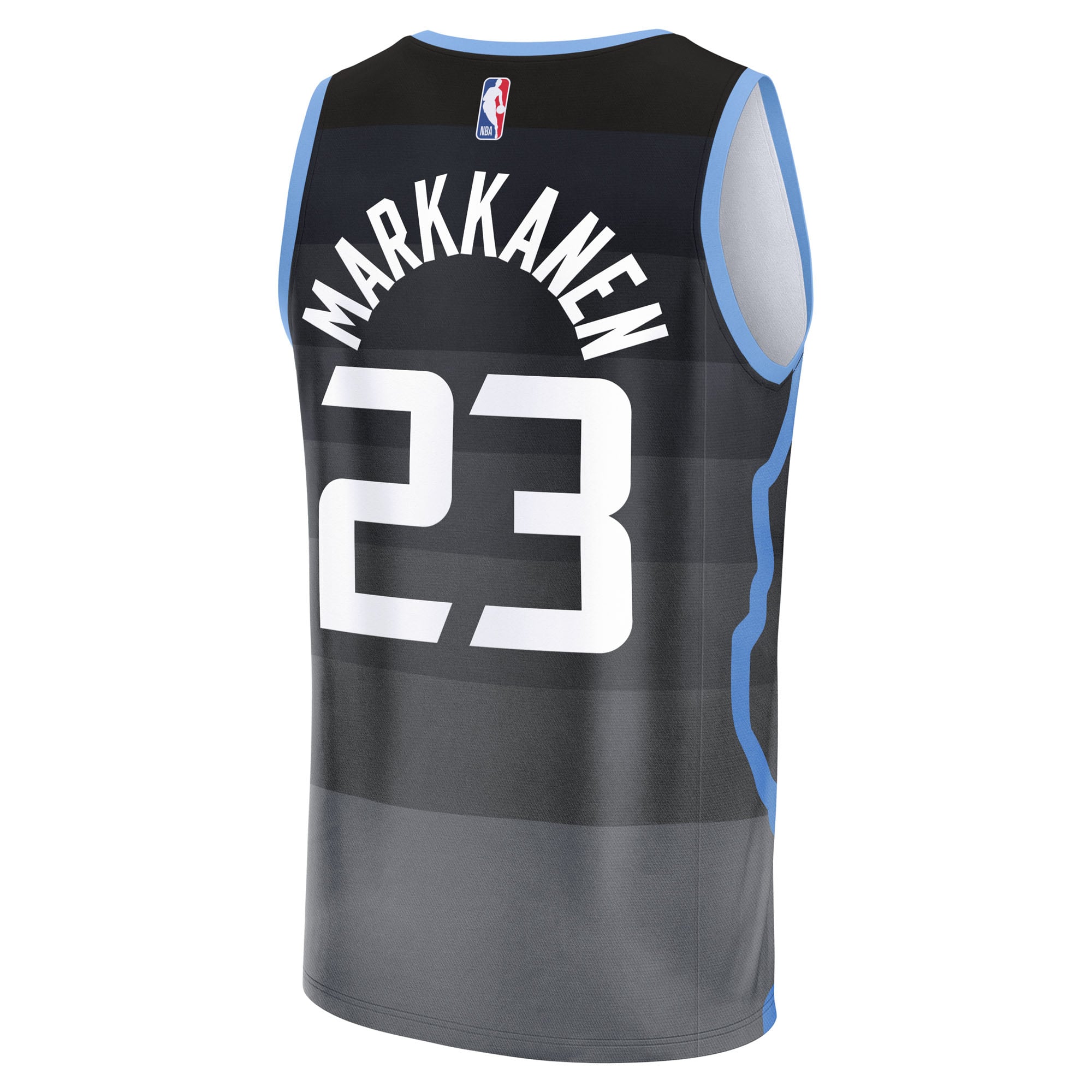 Lauri Markkanen Utah Jazz Youth Fast Break Jersey - City Edition - Black - Image 4