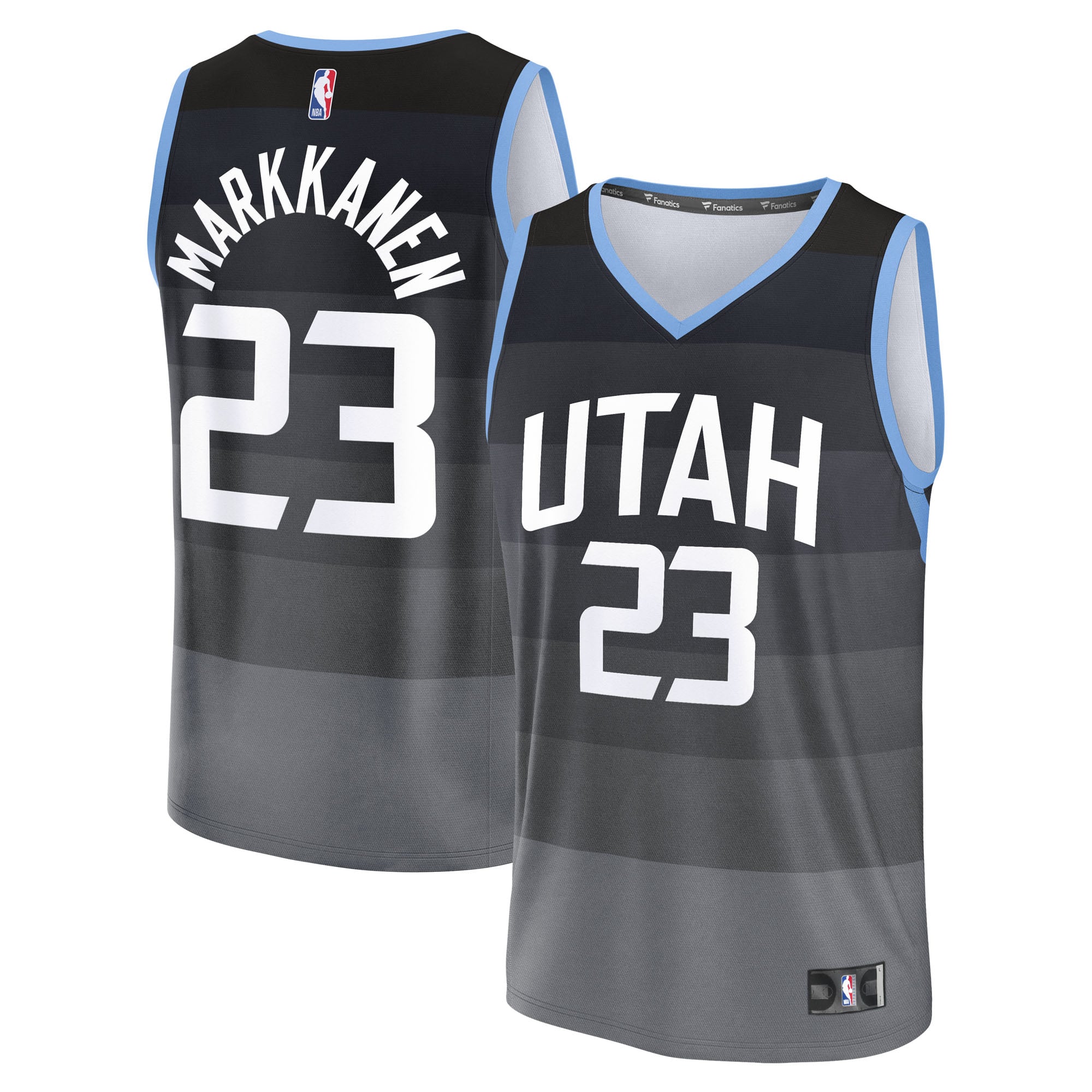 Lauri Markkanen Utah Jazz Youth Fast Break Jersey - City Edition - Black