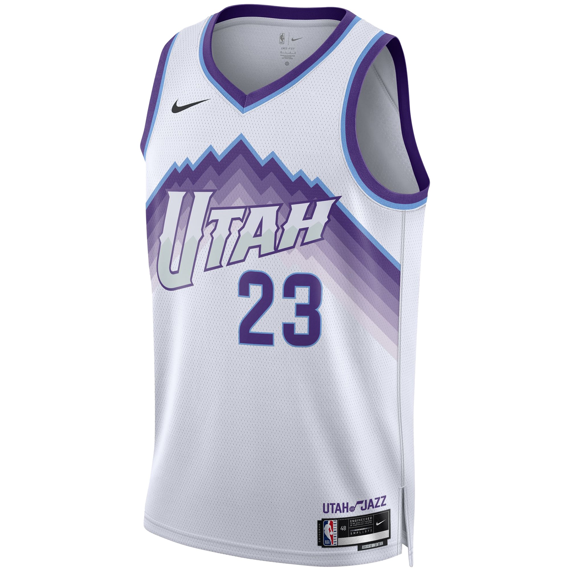 Lauri Markkanen Utah Jazz Unisex Swingman Jersey - Association Edition - White - Image 3