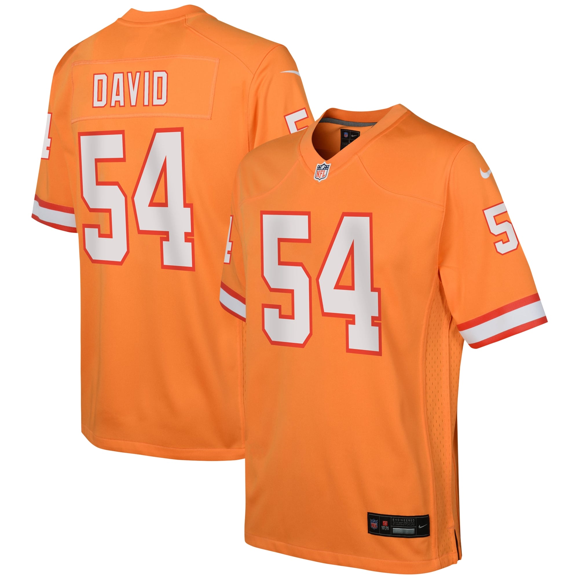 Lavonte David Tampa Bay Buccaneers Youth Game Jersey - Orange - Image 2