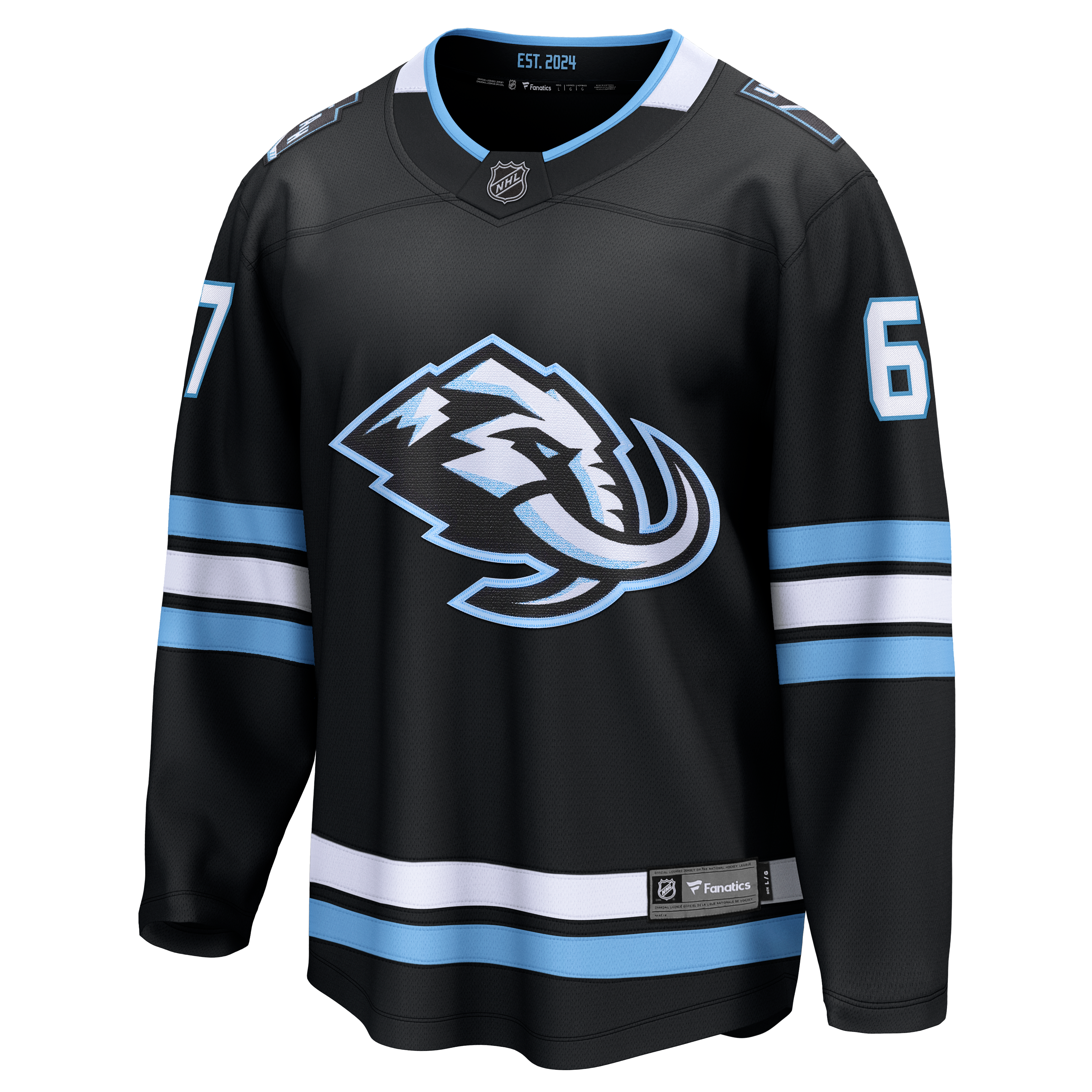 Lawson Crouse Utah Mammoth Home Breakaway Player Jersey - Black - Image 3