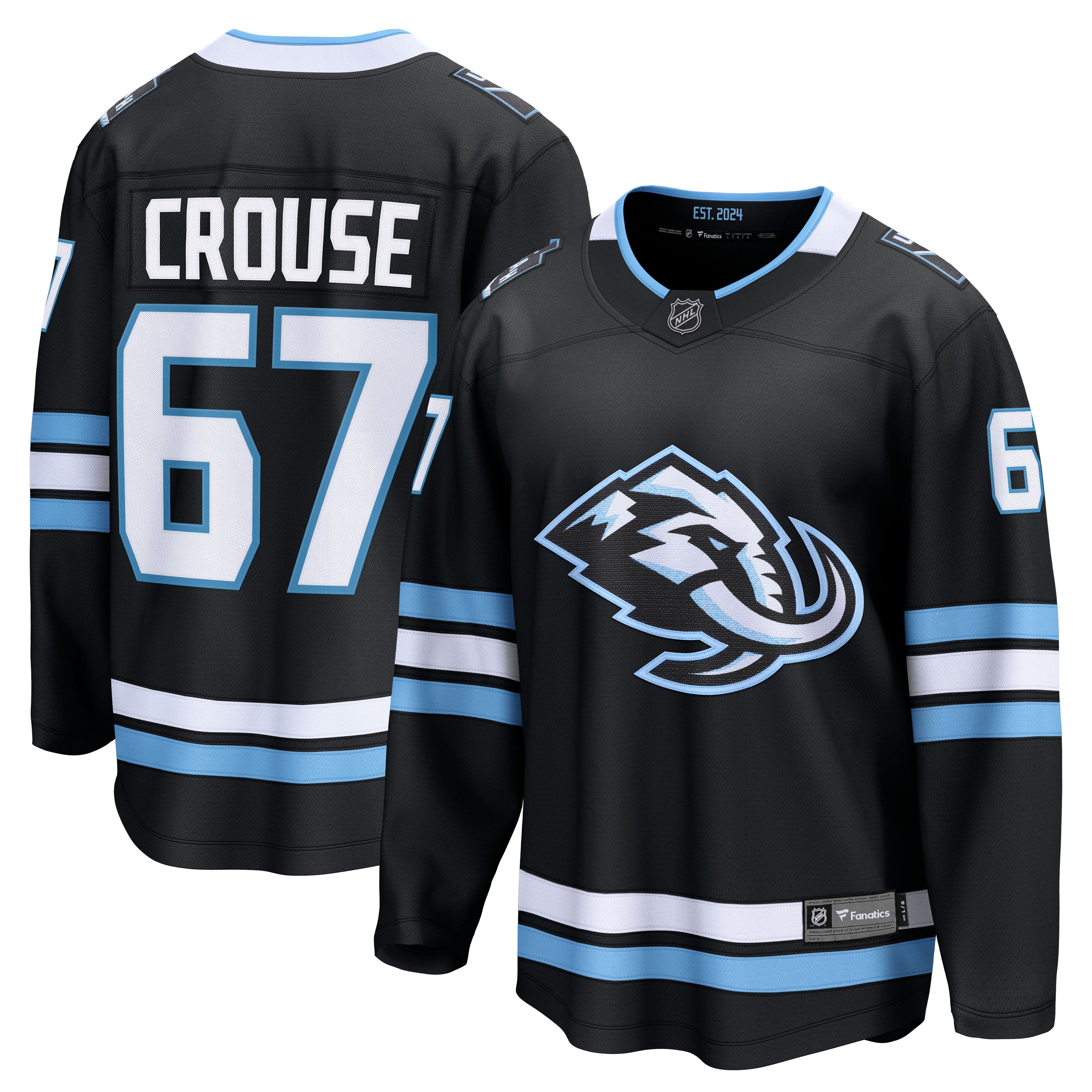 Lawson Crouse Utah Mammoth Home Breakaway Player Jersey - Black
