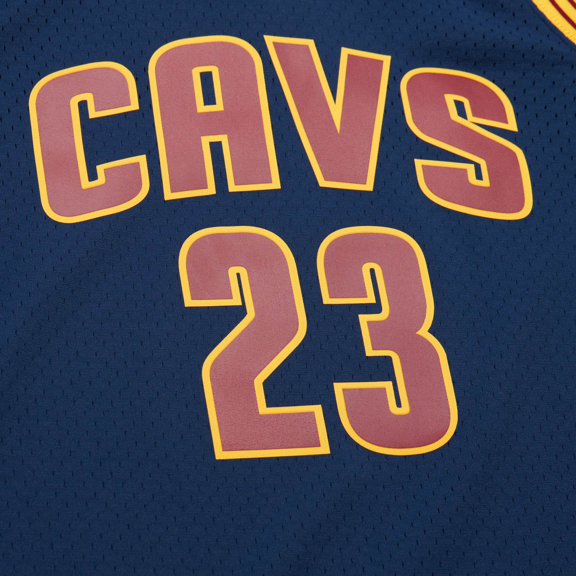 LeBron James Cleveland Cavaliers Big & Tall Hardwood Classics 2008-09 Swingman Jersey - Navy - Image 4