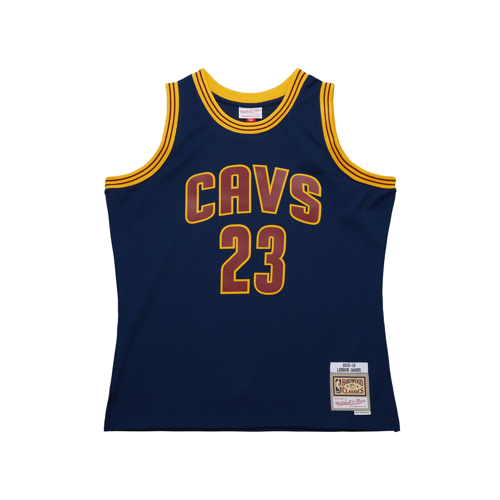 LeBron James Cleveland Cavaliers Big & Tall Hardwood Classics 2008-09 Swingman Jersey - Navy - Image 2