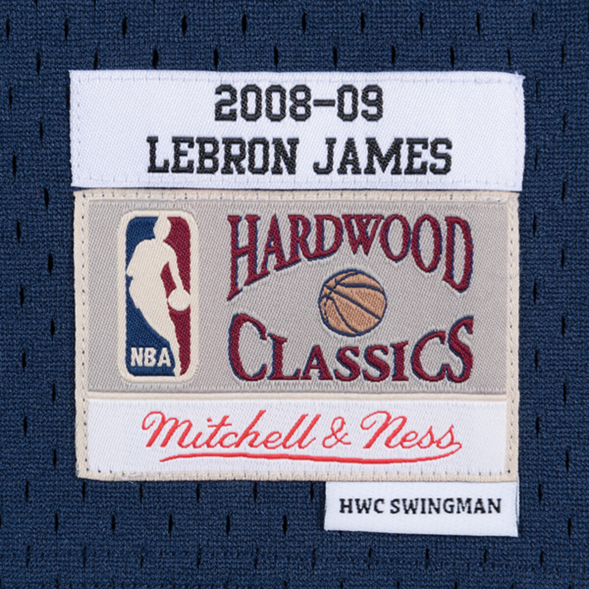 LeBron James Cleveland Cavaliers Hardwood Classics Swingman Jersey - Navy - Image 4