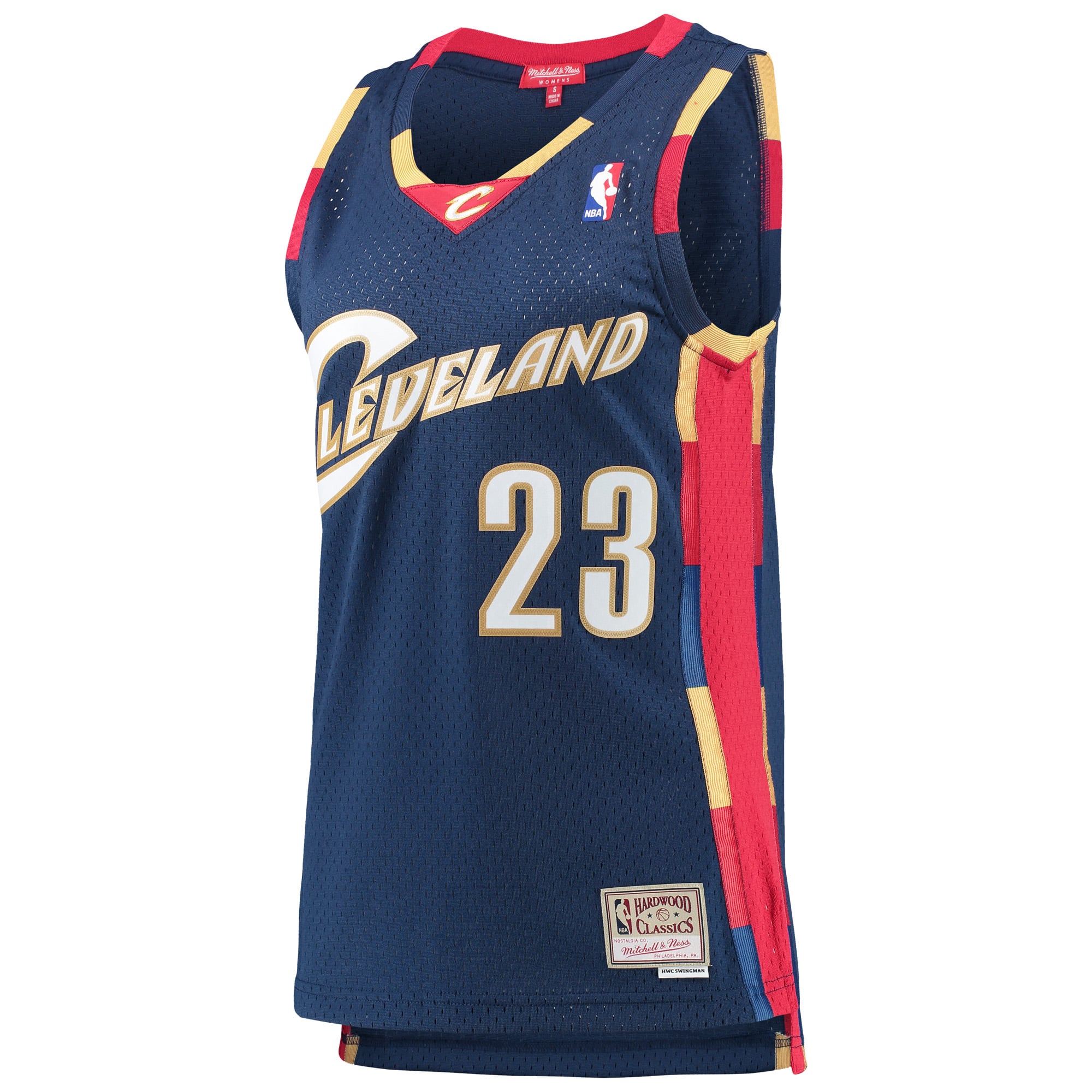 LeBron James Cleveland Cavaliers Women's Hardwood Classics Swingman Jersey - Navy - Image 3