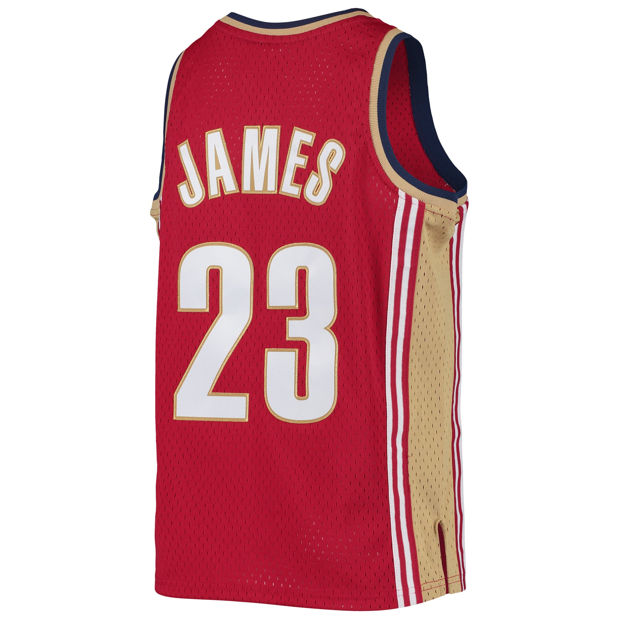 LeBron James Cleveland Cavaliers Youth 2003-04 Hardwood Classics Swingman Jersey - Wine - Red - Image 4