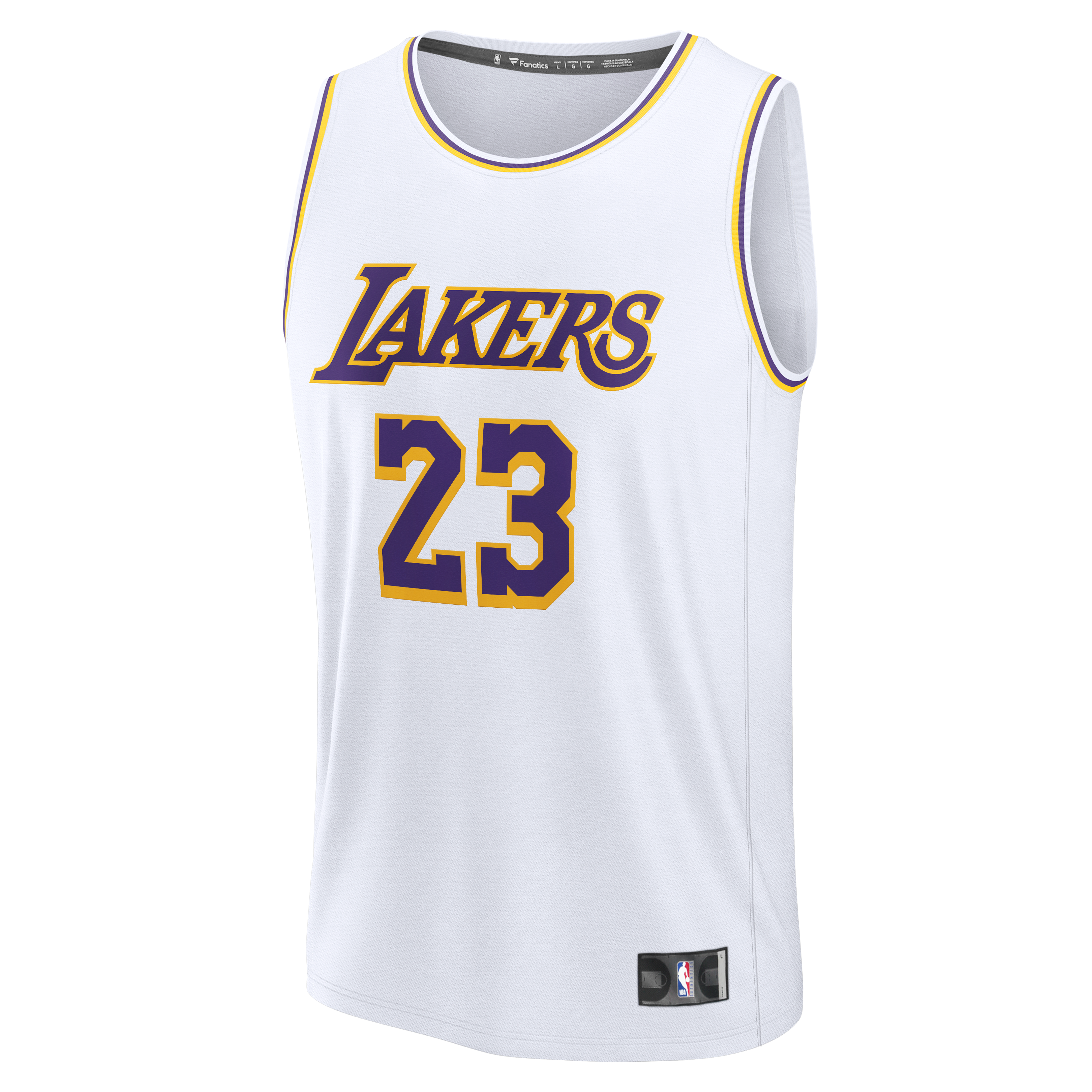 LeBron James Los Angeles Lakers Fast Break Player Jersey - Association Edition - White - Image 7