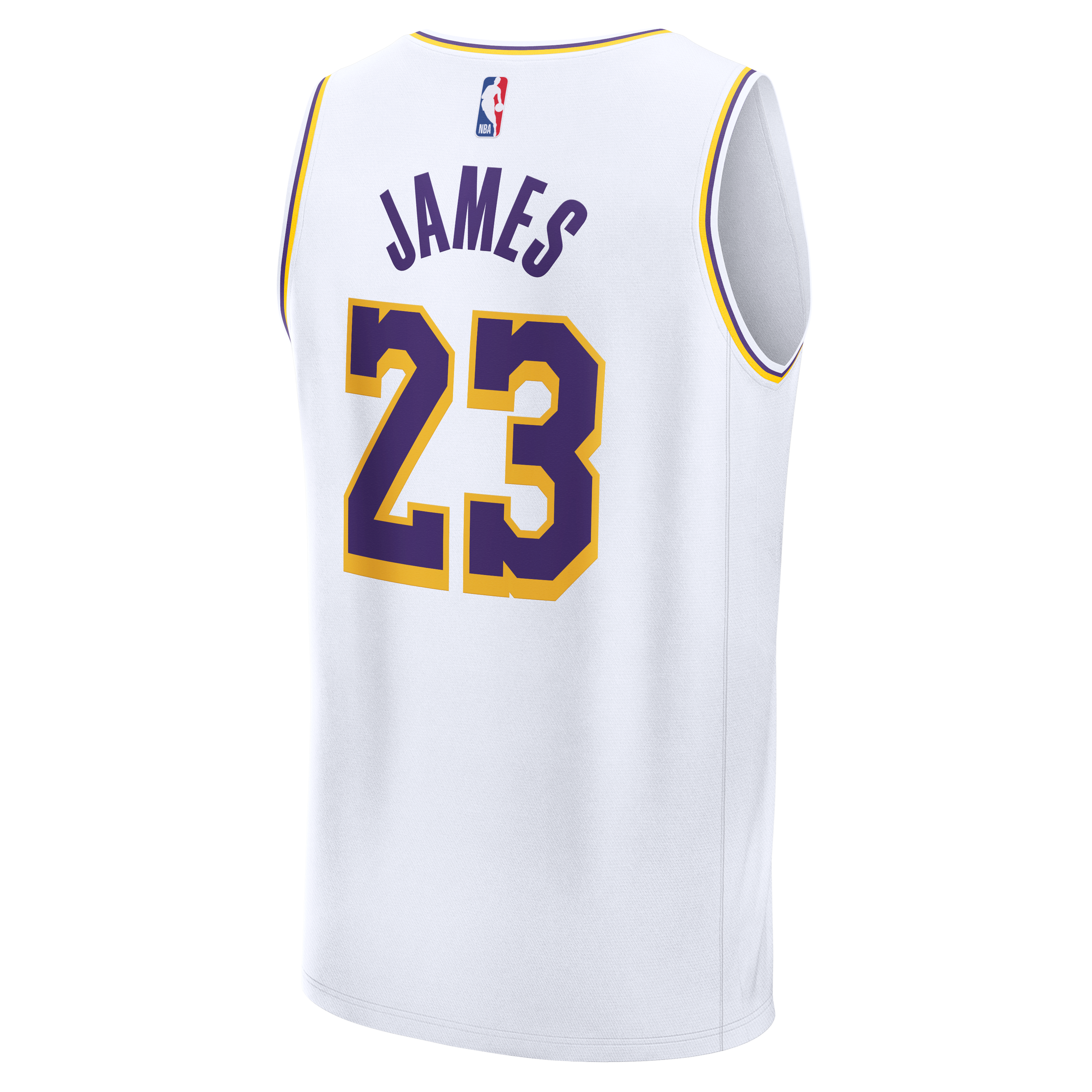LeBron James Los Angeles Lakers Fast Break Player Jersey - Association Edition - White - Image 8