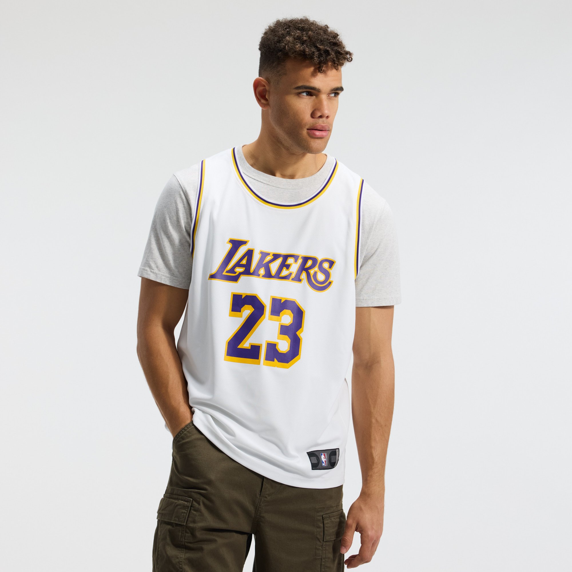 LeBron James Los Angeles Lakers Fast Break Player Jersey - Association Edition - White - Image 3