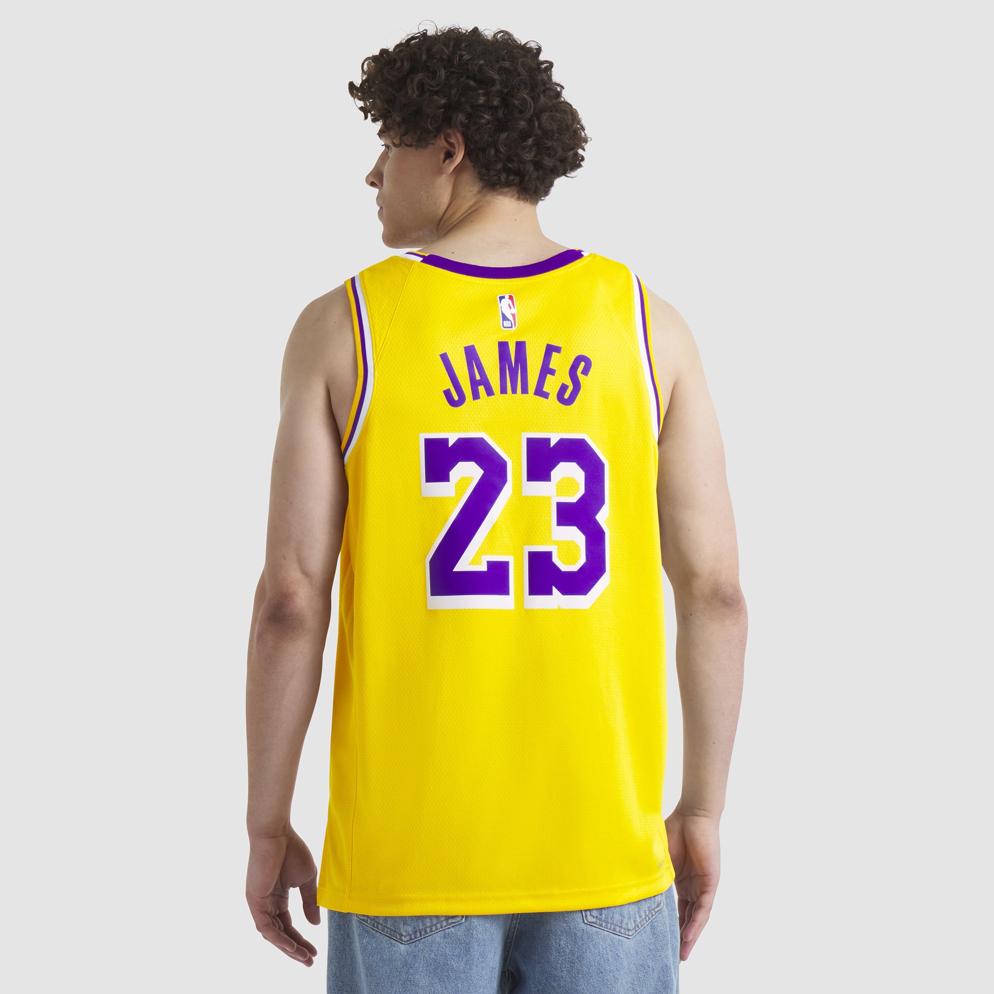LeBron James Los Angeles Lakers Unisex Swingman Jersey - Association Edition - Gold - Image 7