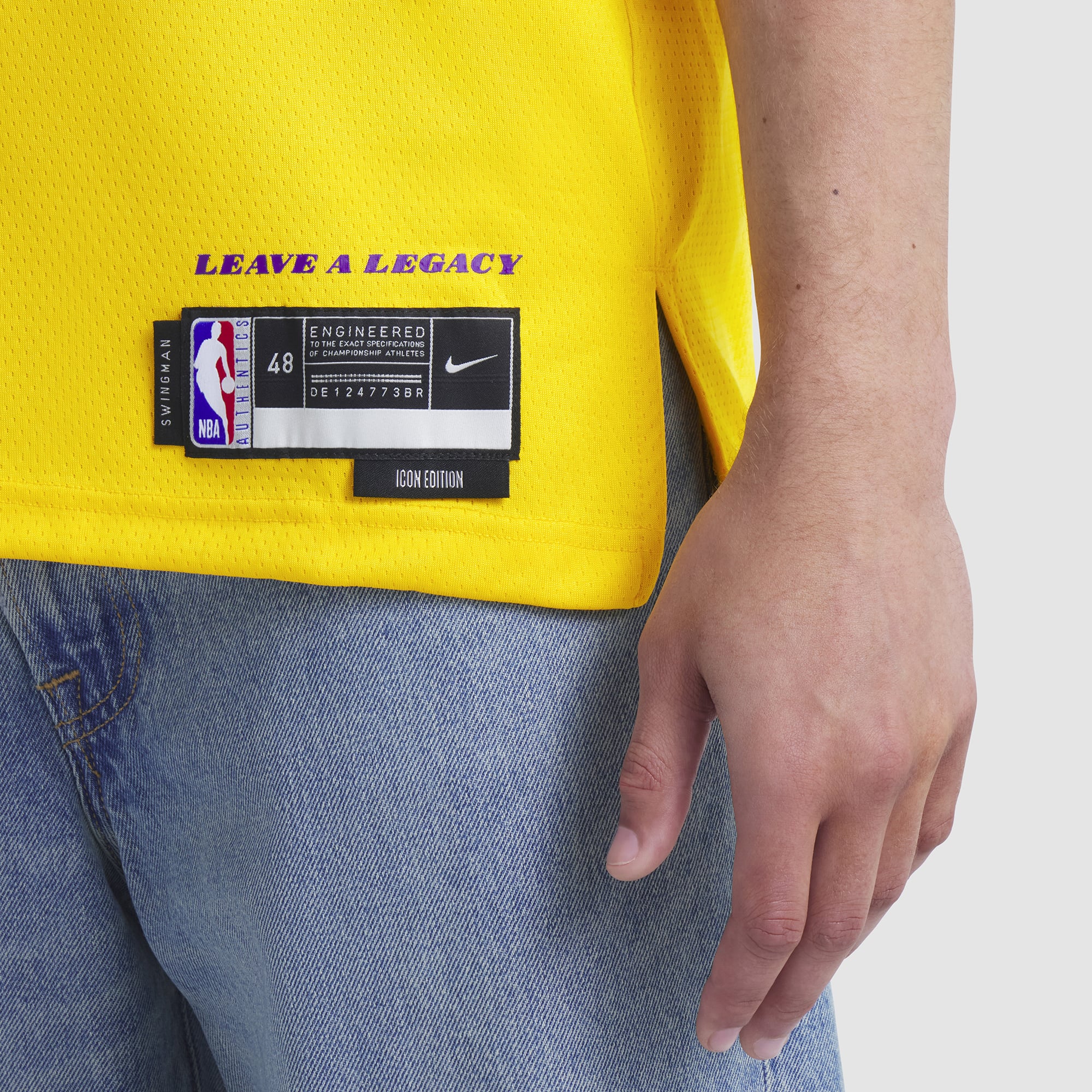 LeBron James Los Angeles Lakers Unisex Swingman Jersey - Association Edition - Gold - Image 12