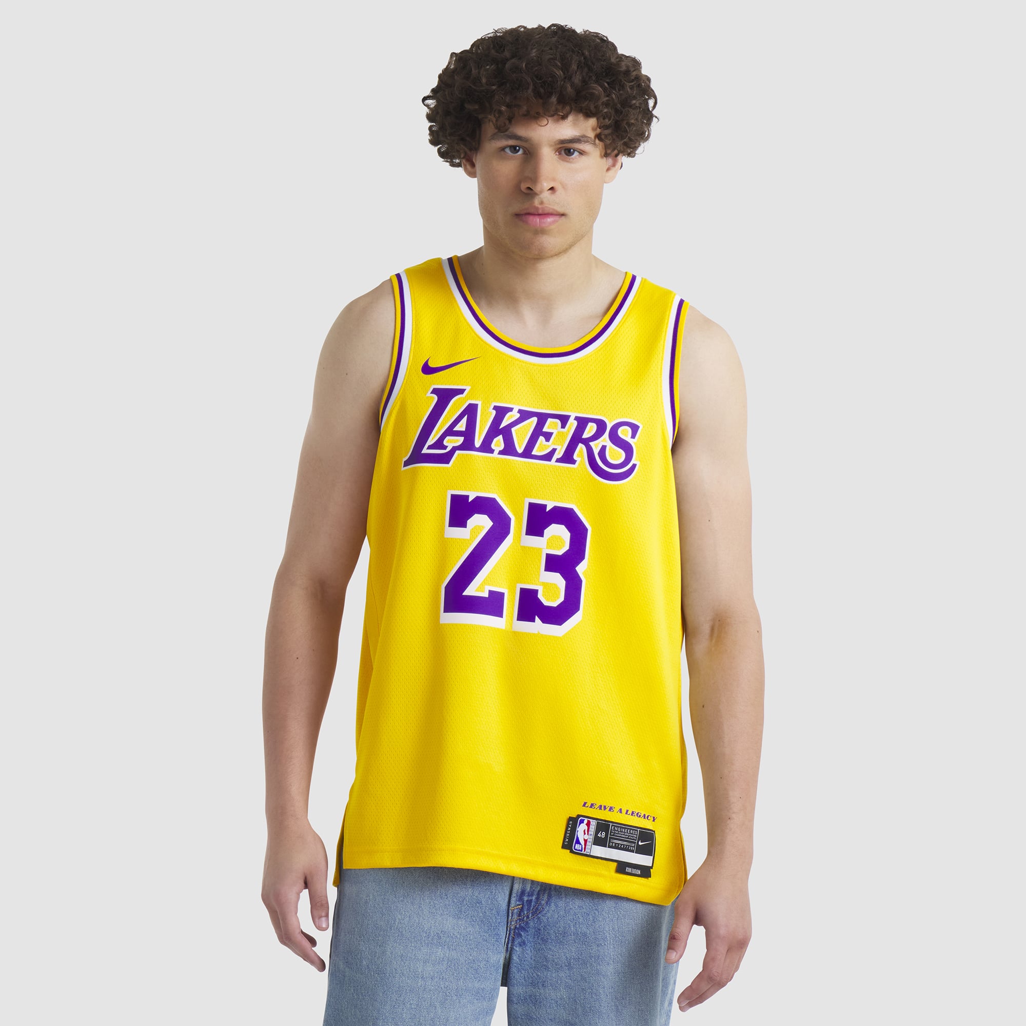 LeBron James Los Angeles Lakers Unisex Swingman Jersey - Association Edition - Gold - Image 6