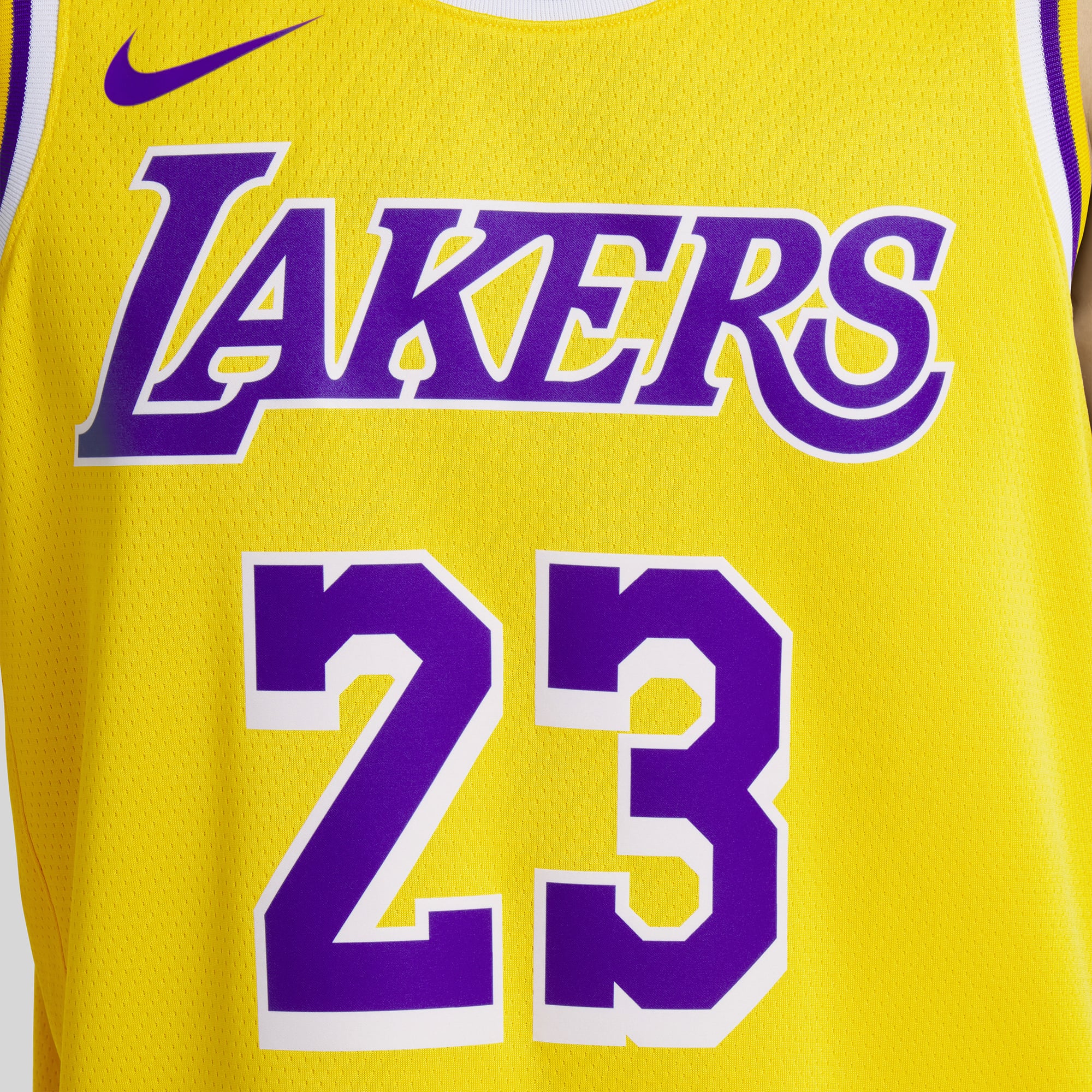 LeBron James Los Angeles Lakers Unisex Swingman Jersey - Association Edition - Gold - Image 11