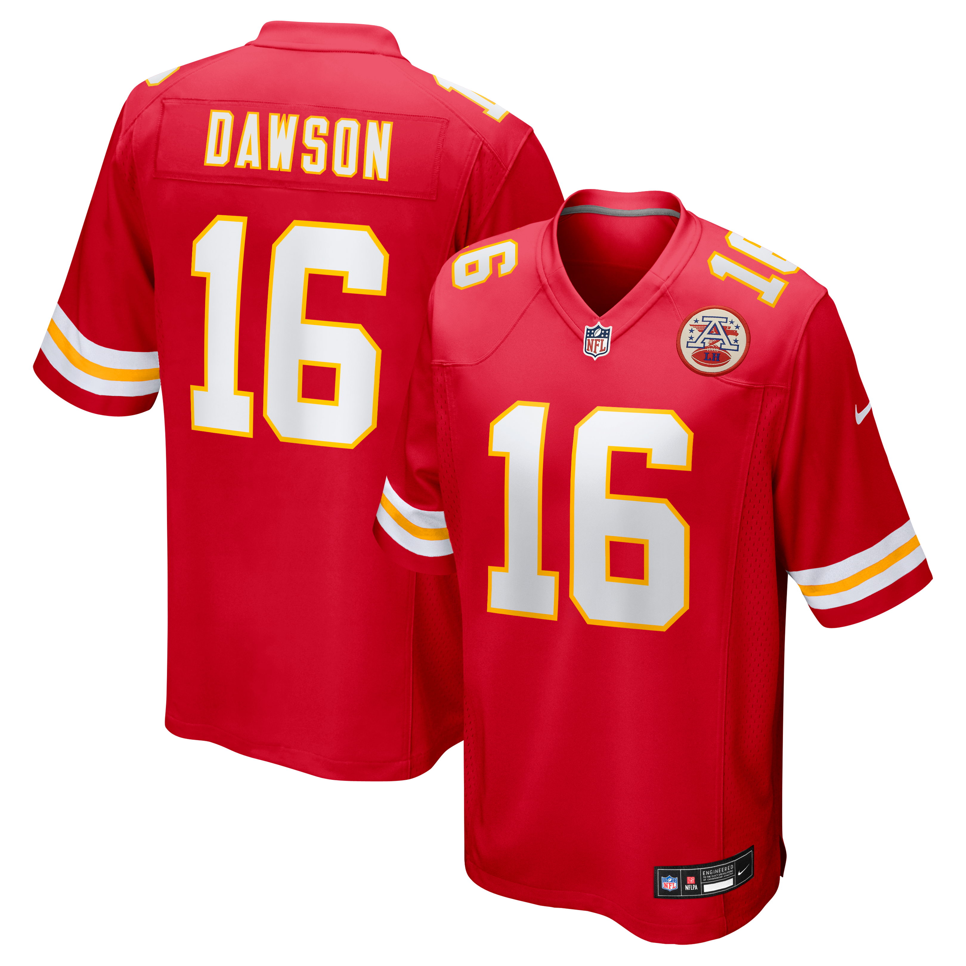 Len Dawson Kansas City Chiefs Game Retired Player Jersey - Red - Image 2