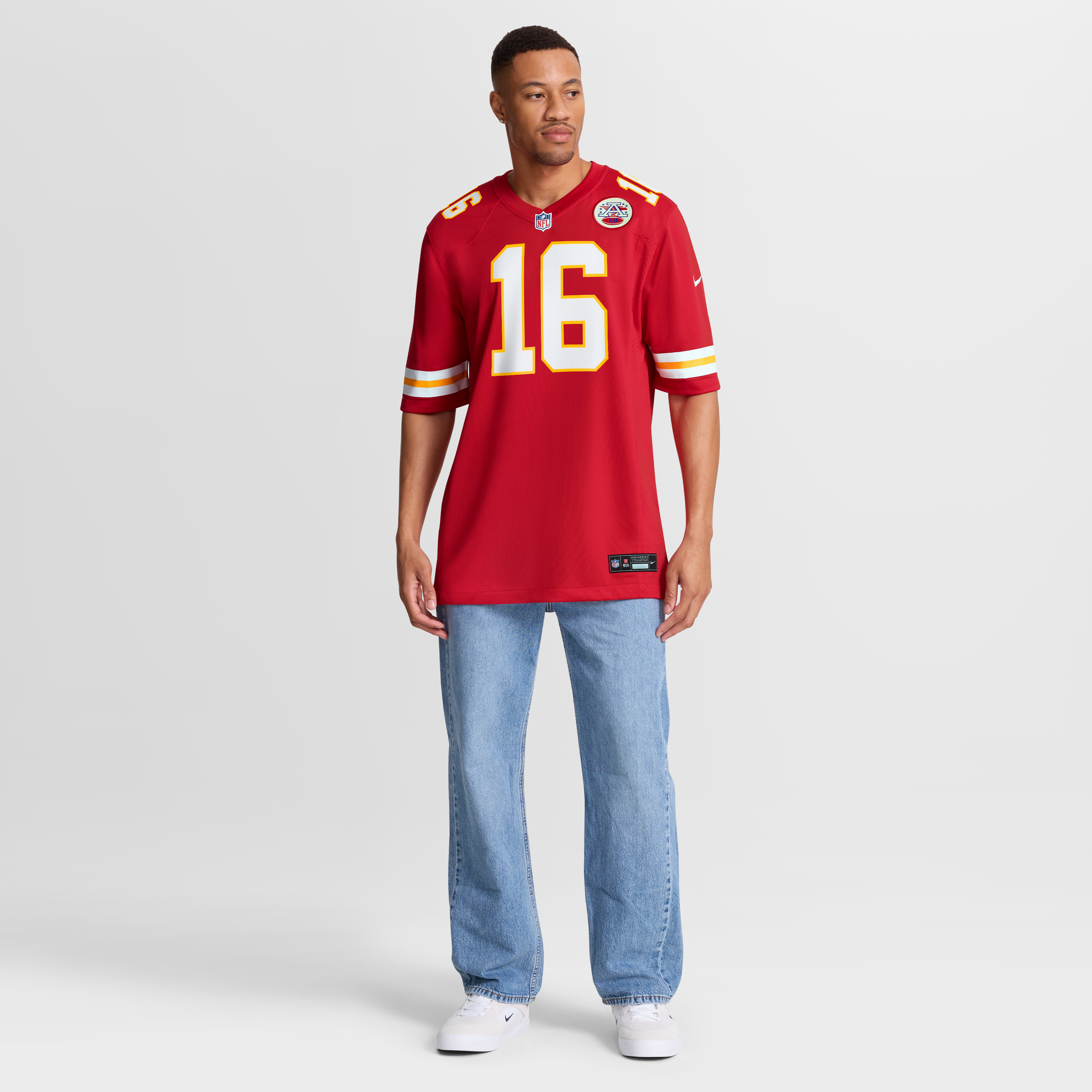 Len Dawson Kansas City Chiefs Game Retired Player Jersey - Red - Image 8