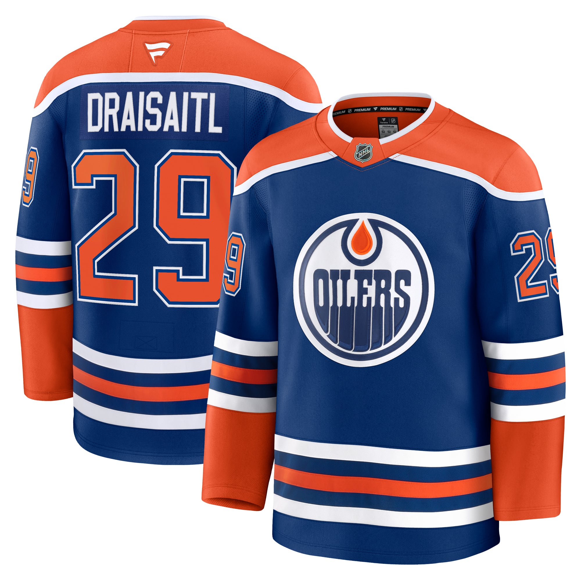 Leon Draisaitl Edmonton Oilers Home Premium Jersey - Royal - Image 2