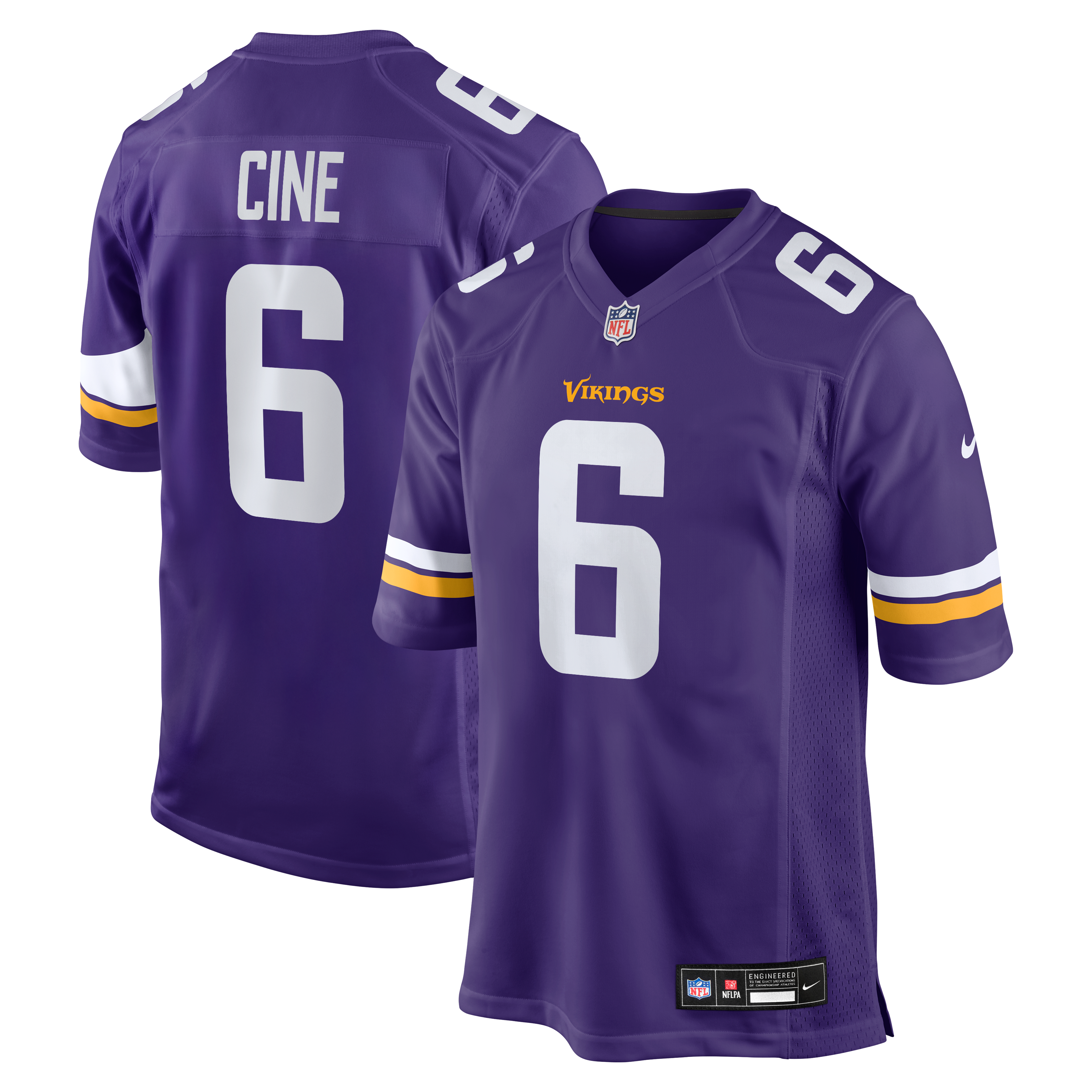 Lewis Cine Minnesota Vikings Game Player Jersey - Purple