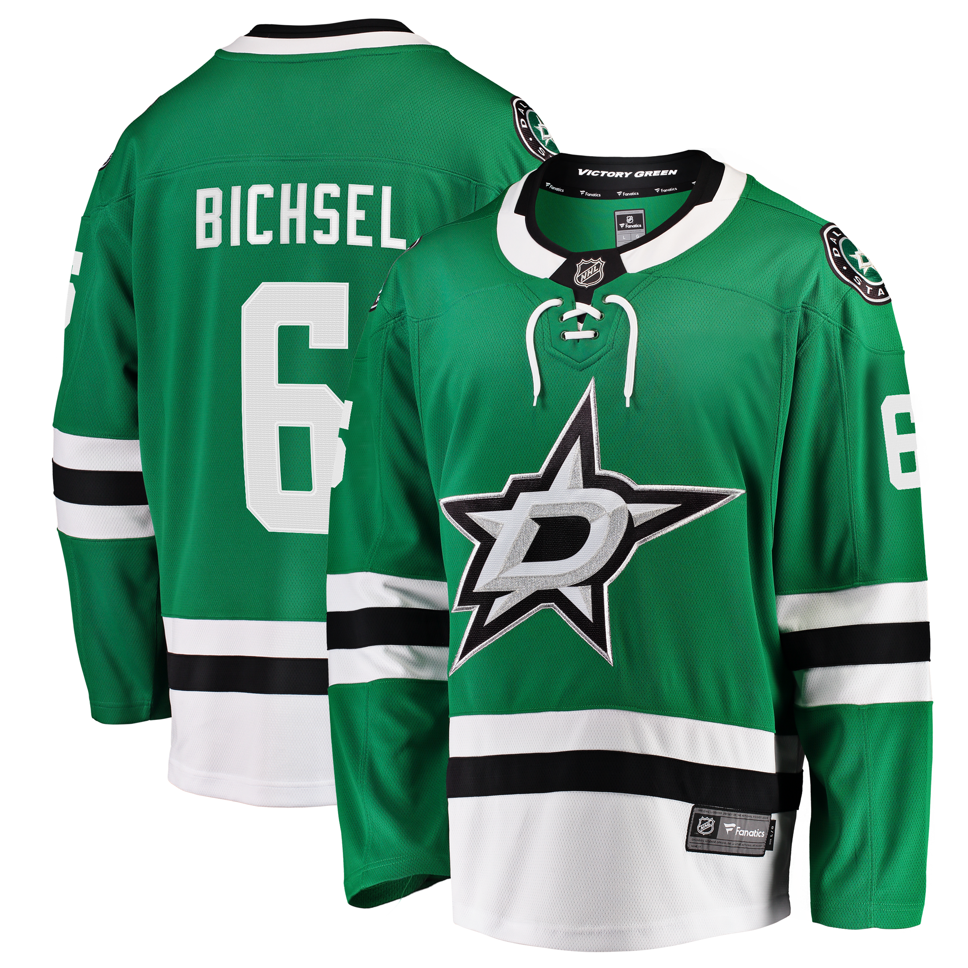 Lian Bichsel Dallas Stars Home Breakaway Jersey - Kelly Green - Image 2