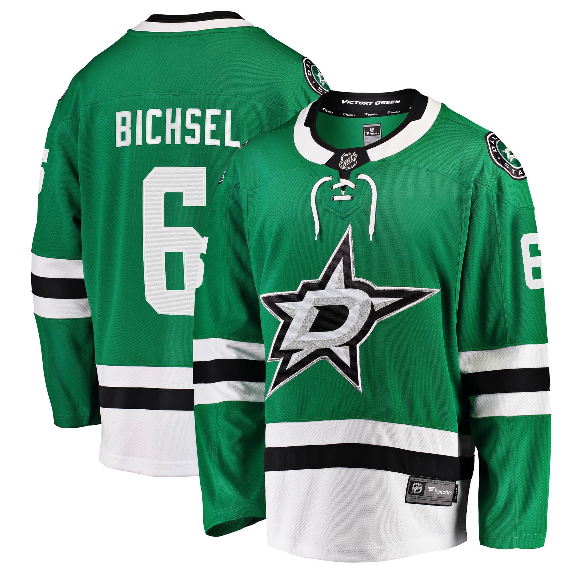 Lian Bichsel Dallas Stars Home Breakaway Jersey - Kelly Green