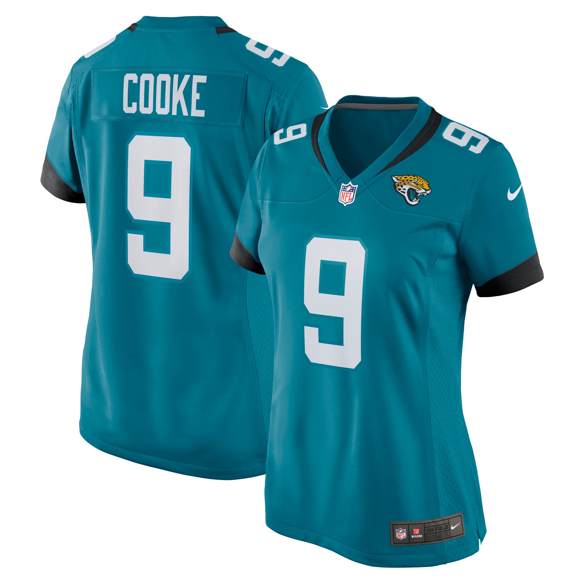 Logan Cooke Jacksonville Jaguars Women's Game Jersey - Teal - Image 2