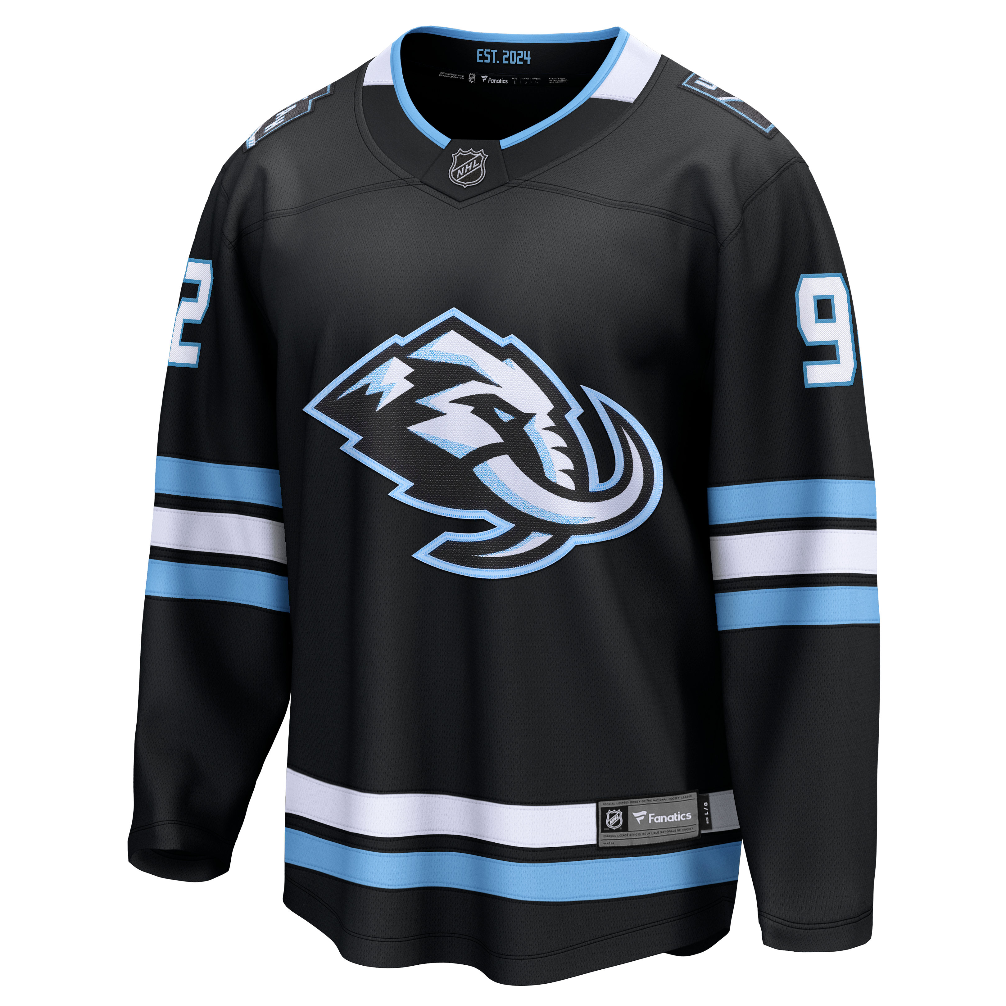 Logan Cooley Utah Mammoth Home Breakaway Jersey - Black - Image 3