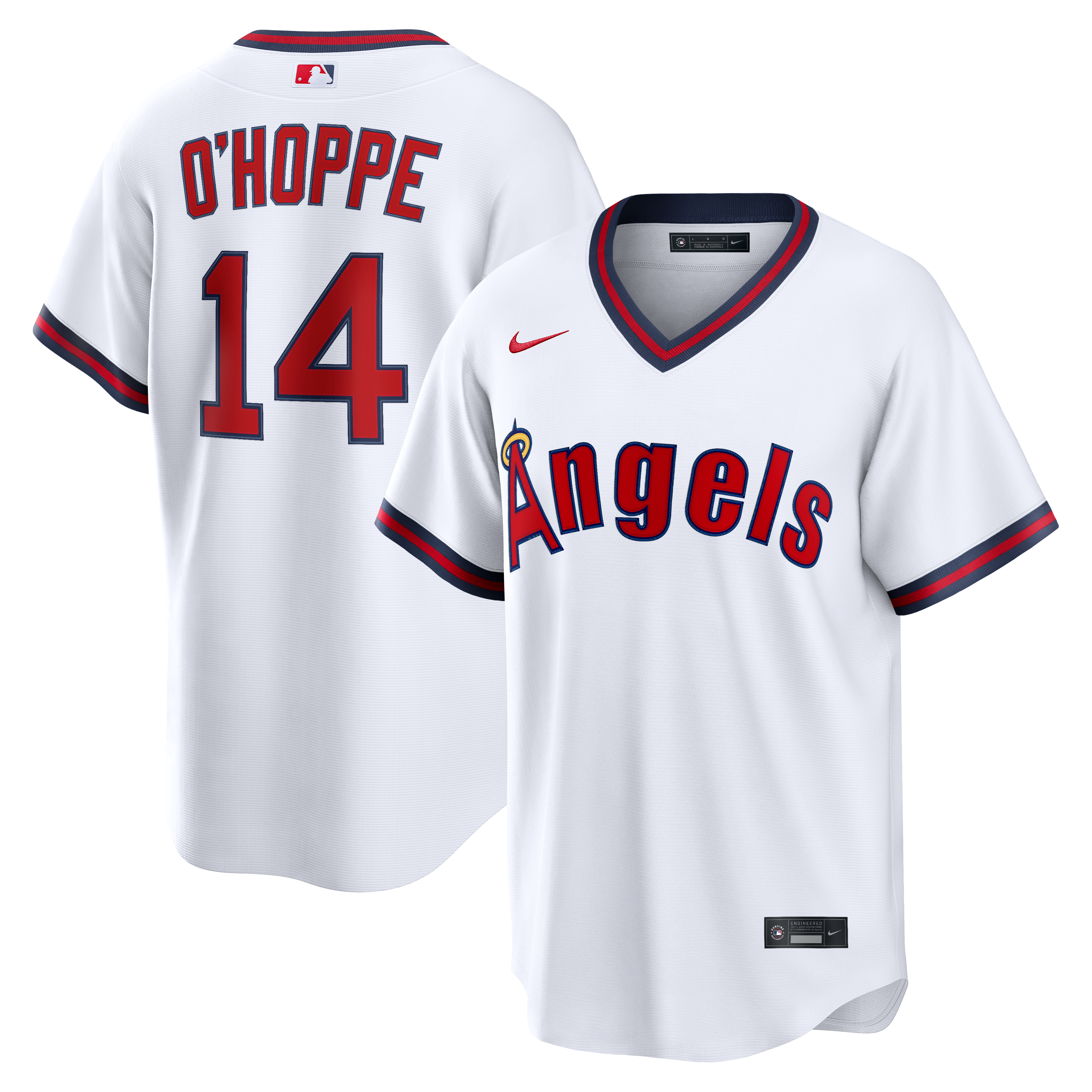 Logan O'Hoppe Los Angeles Angels Alternate Jersey - White - Image 2
