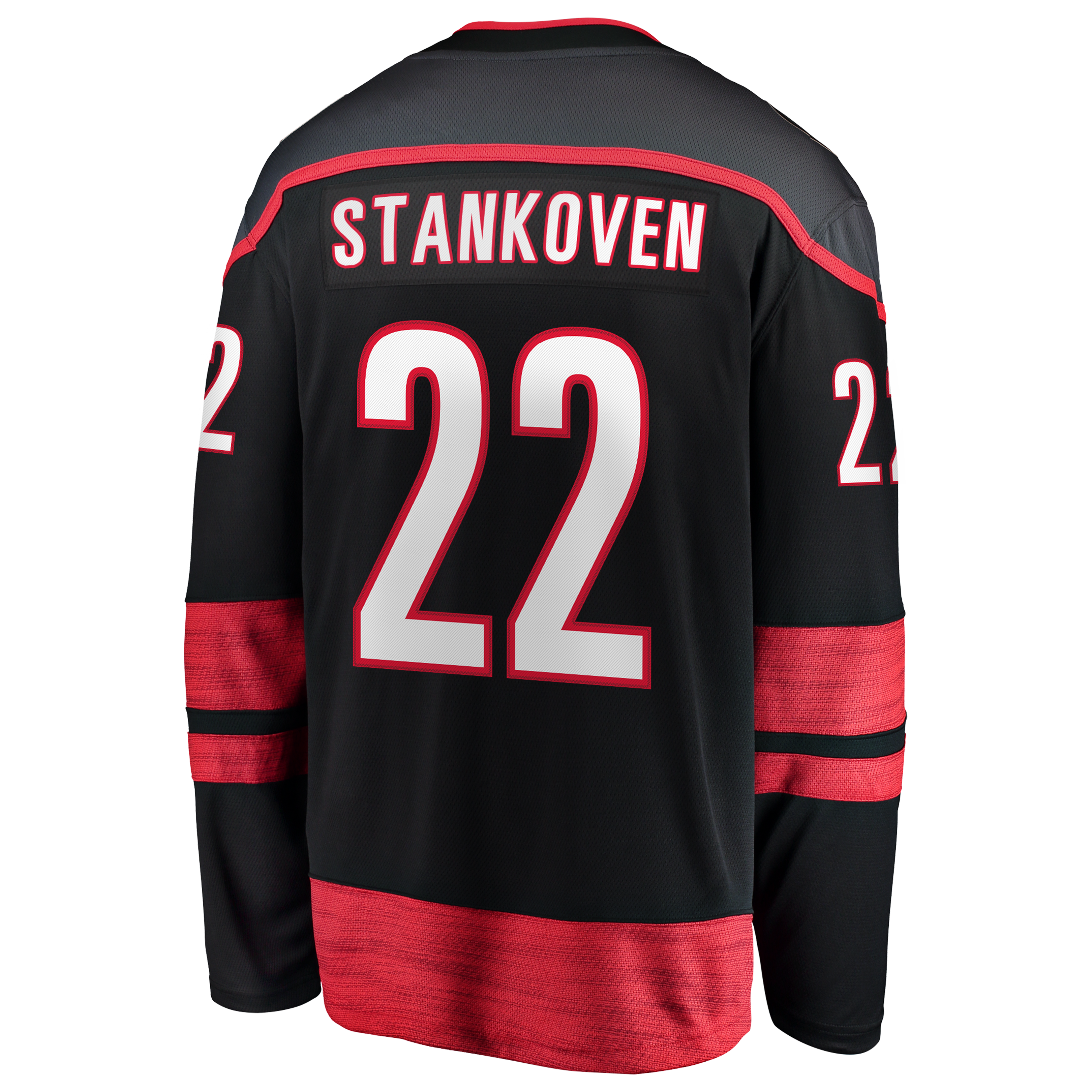 Logan Stankoven Carolina Hurricanes 2026 Stanley Cup Final Home Breakaway Jersey - Black - Image 4