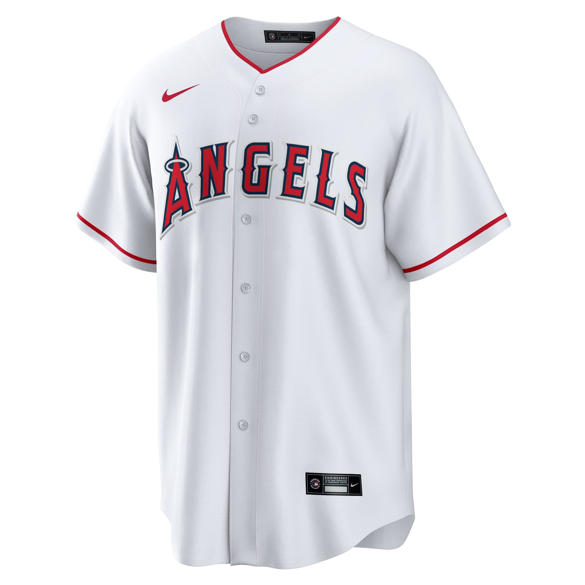 Los Angeles Angels #1 Dad Home Jersey - White - Image 3