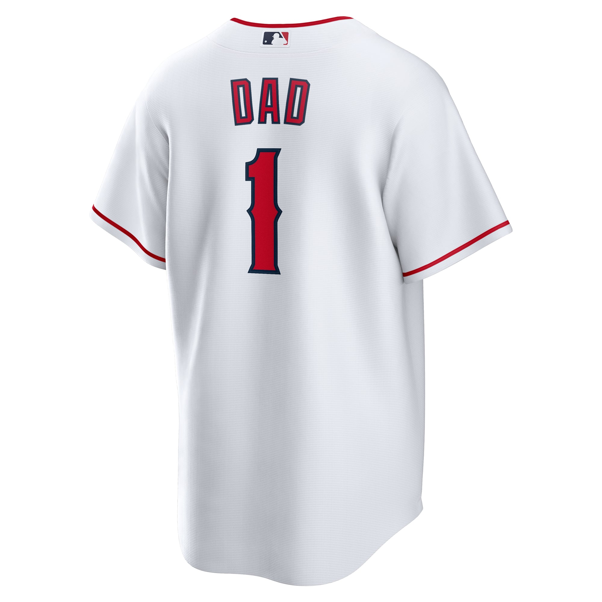 Los Angeles Angels #1 Dad Home Jersey - White - Image 4
