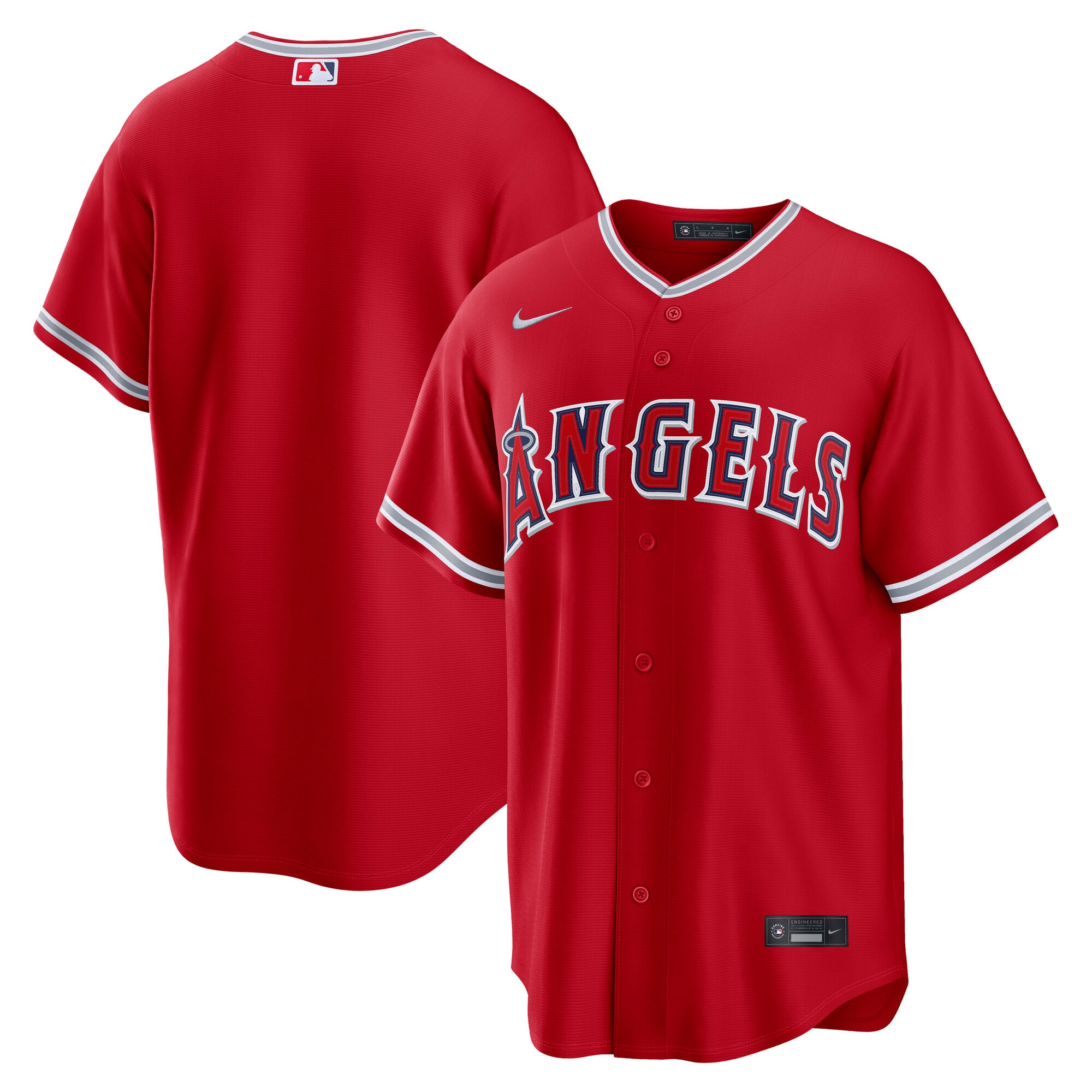 Los Angeles Angels Alternate Jersey - Red - Image 2
