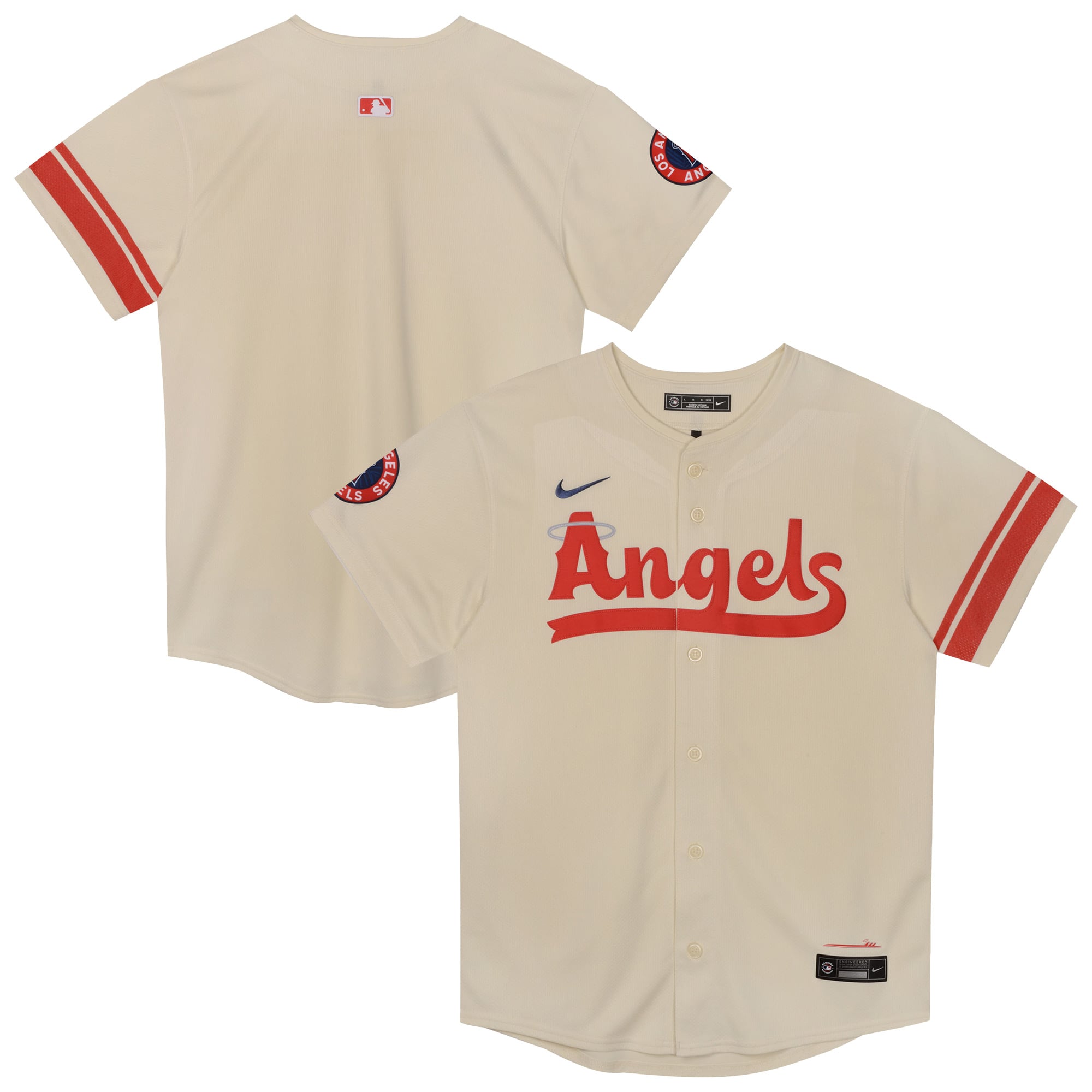 Los Angeles Angels Preschool City Connect Jersey - Cream - Image 2