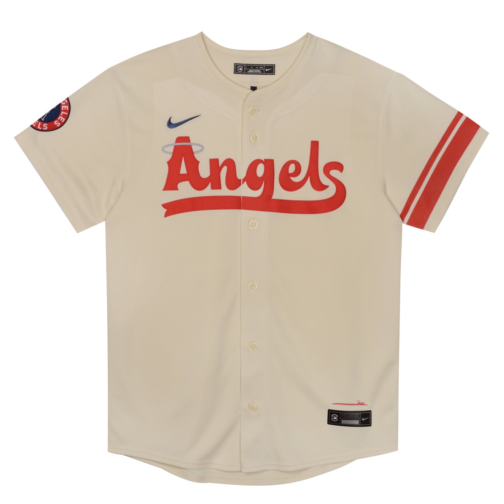 Los Angeles Angels Preschool City Connect Jersey - Cream - Image 3