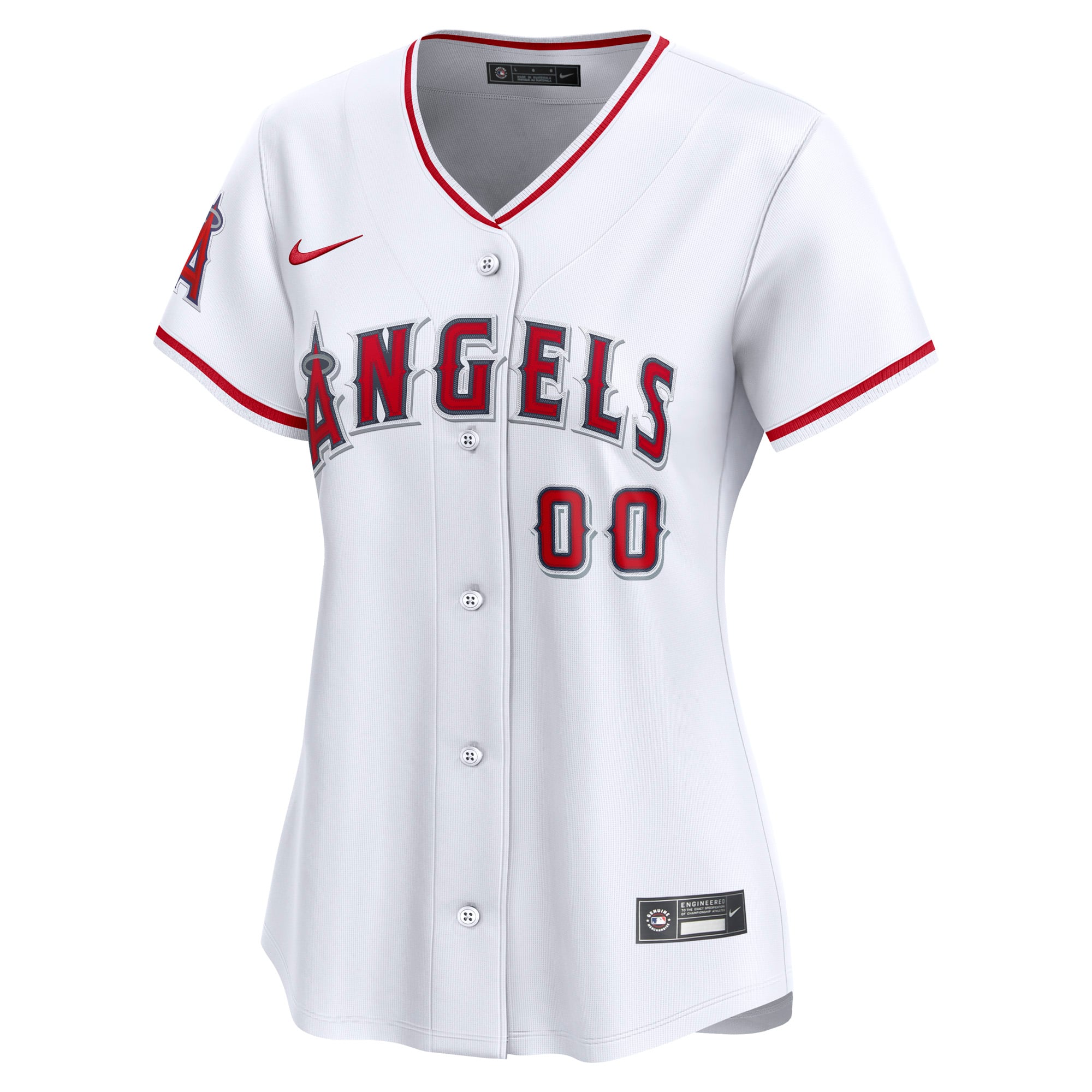 Los Angeles Angels Women's Home Limited Custom Jersey - White - Image 3