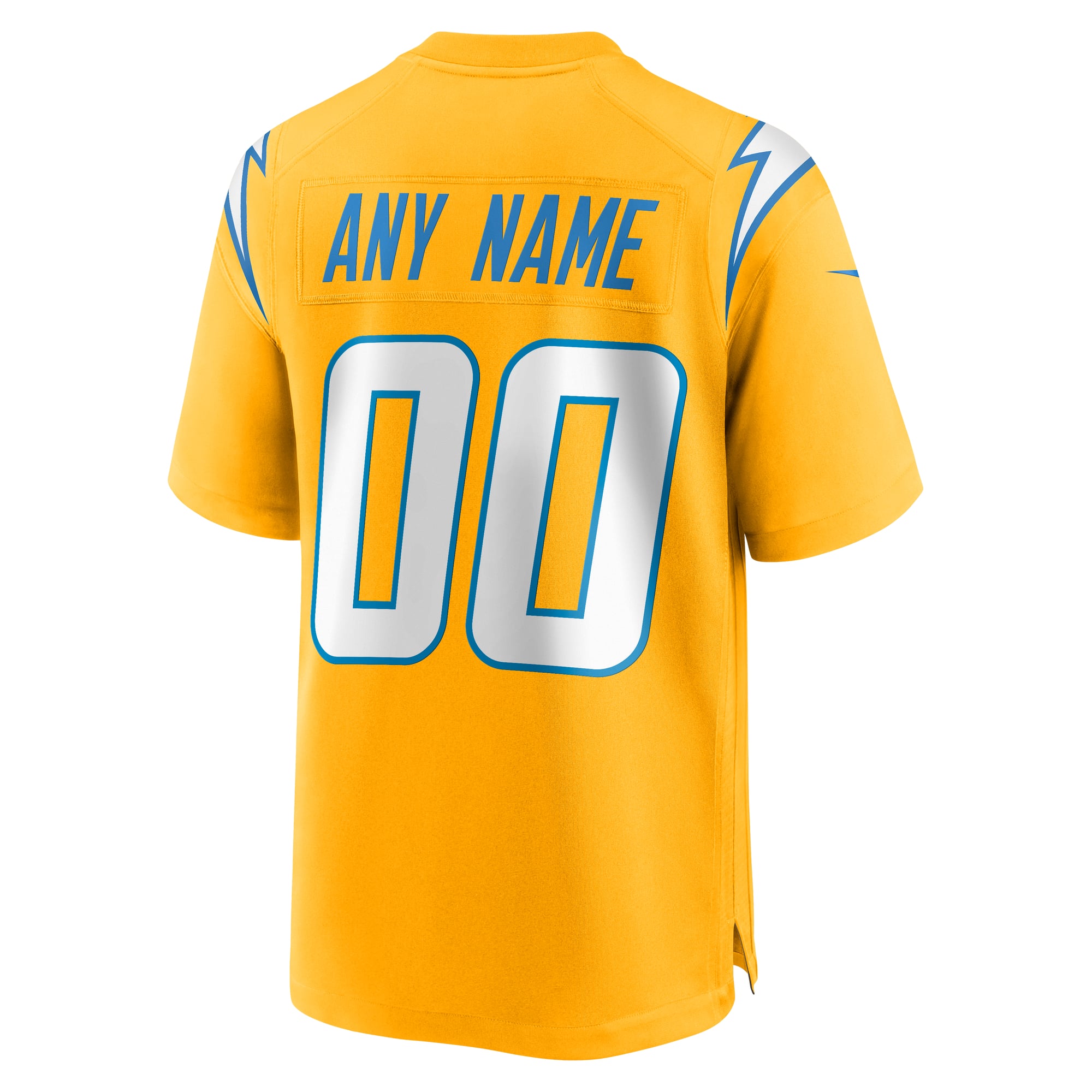 Los Angeles Chargers Alternate Super Chargers Game Custom Jersey - Gold - Image 4