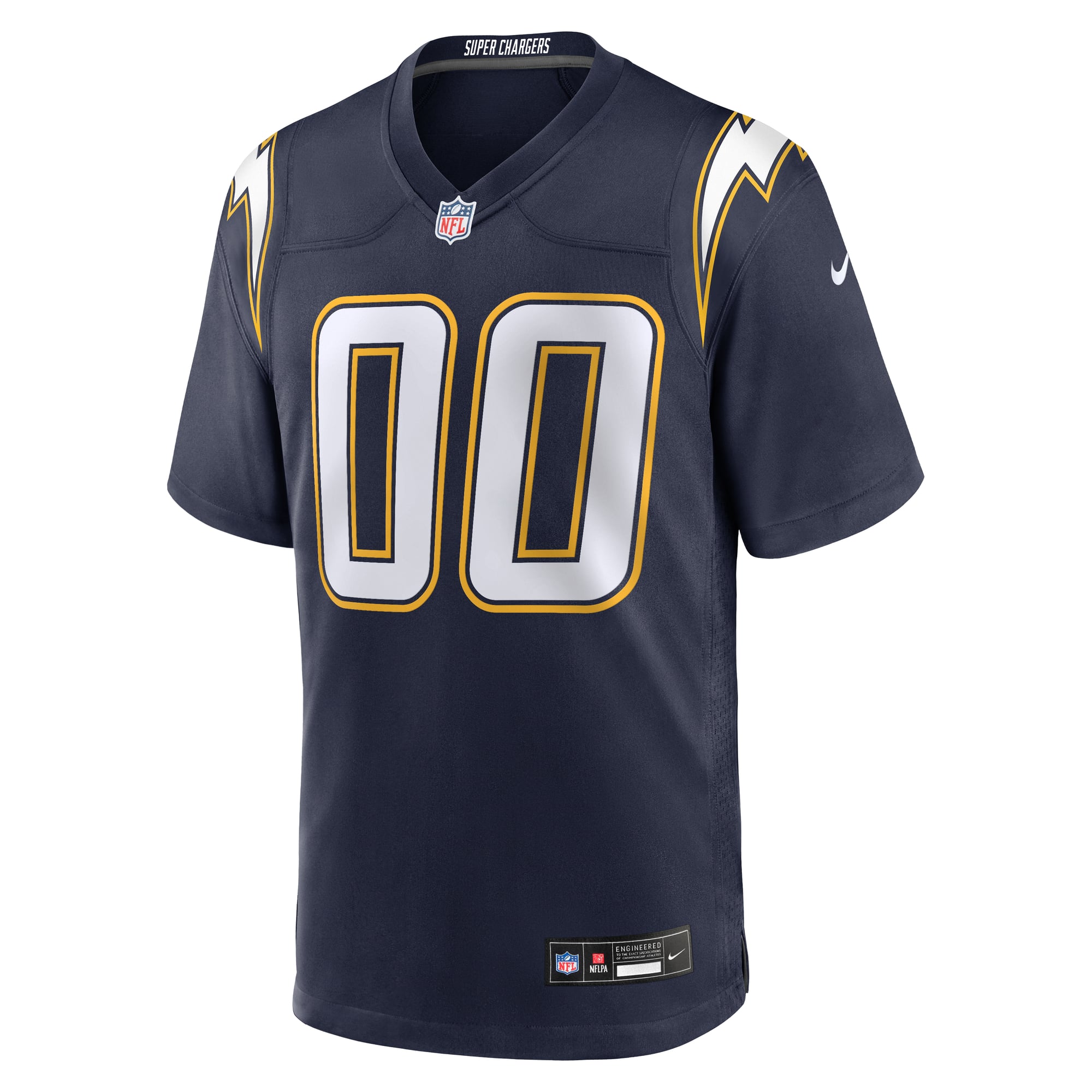 Los Angeles Chargers Alternate Super Chargers Game Custom Jersey - Navy - Image 3