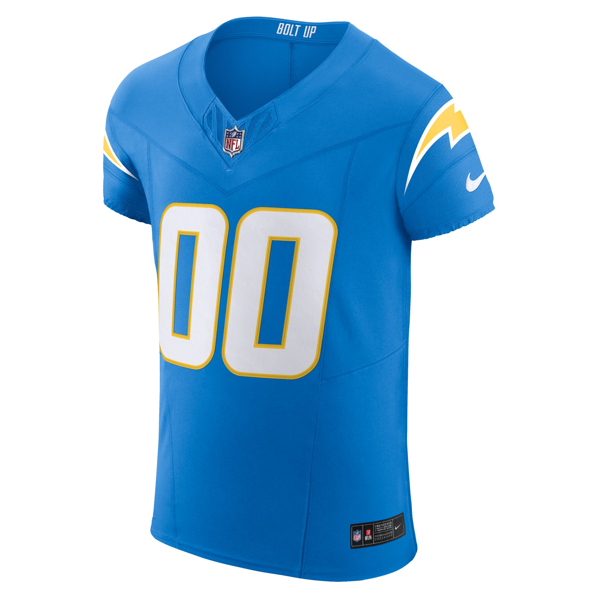 Los Angeles Chargers Vapor F.U.S.E. Elite Custom Jersey - Powder Blue - Image 3