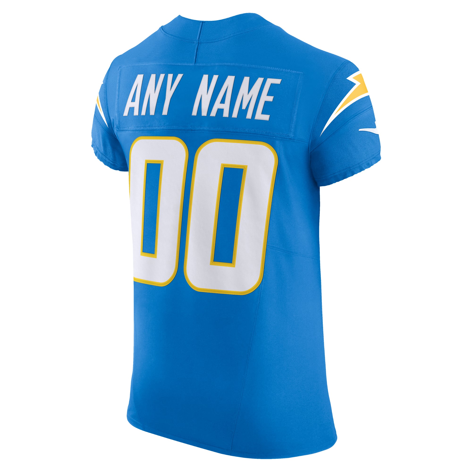 Los Angeles Chargers Vapor F.U.S.E. Elite Custom Jersey - Powder Blue - Image 4